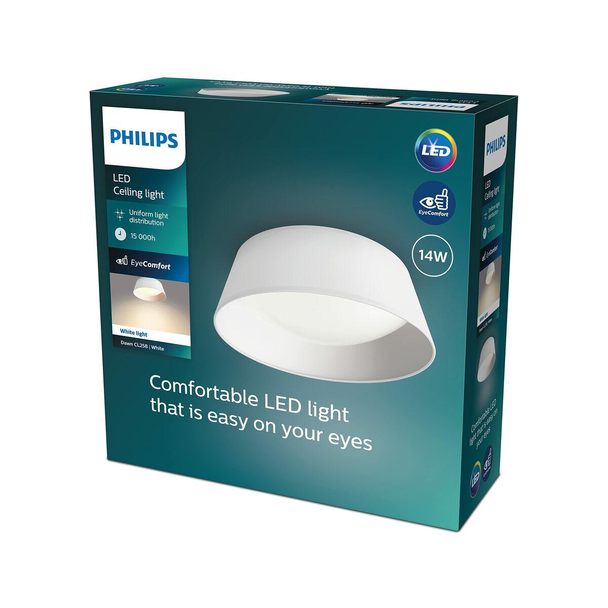 Lámpara de Techo Philips Dawn 14W Blanco Metal/Plástico (34 x 12 x 34 cm) (3000 K)