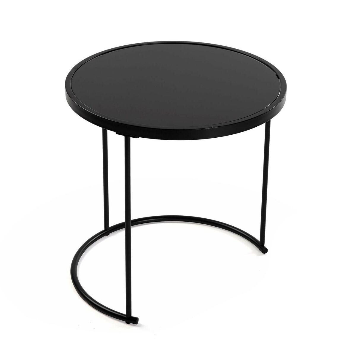 Juego de 2 mesas Versa Negro 50 x 50 x 50 cm