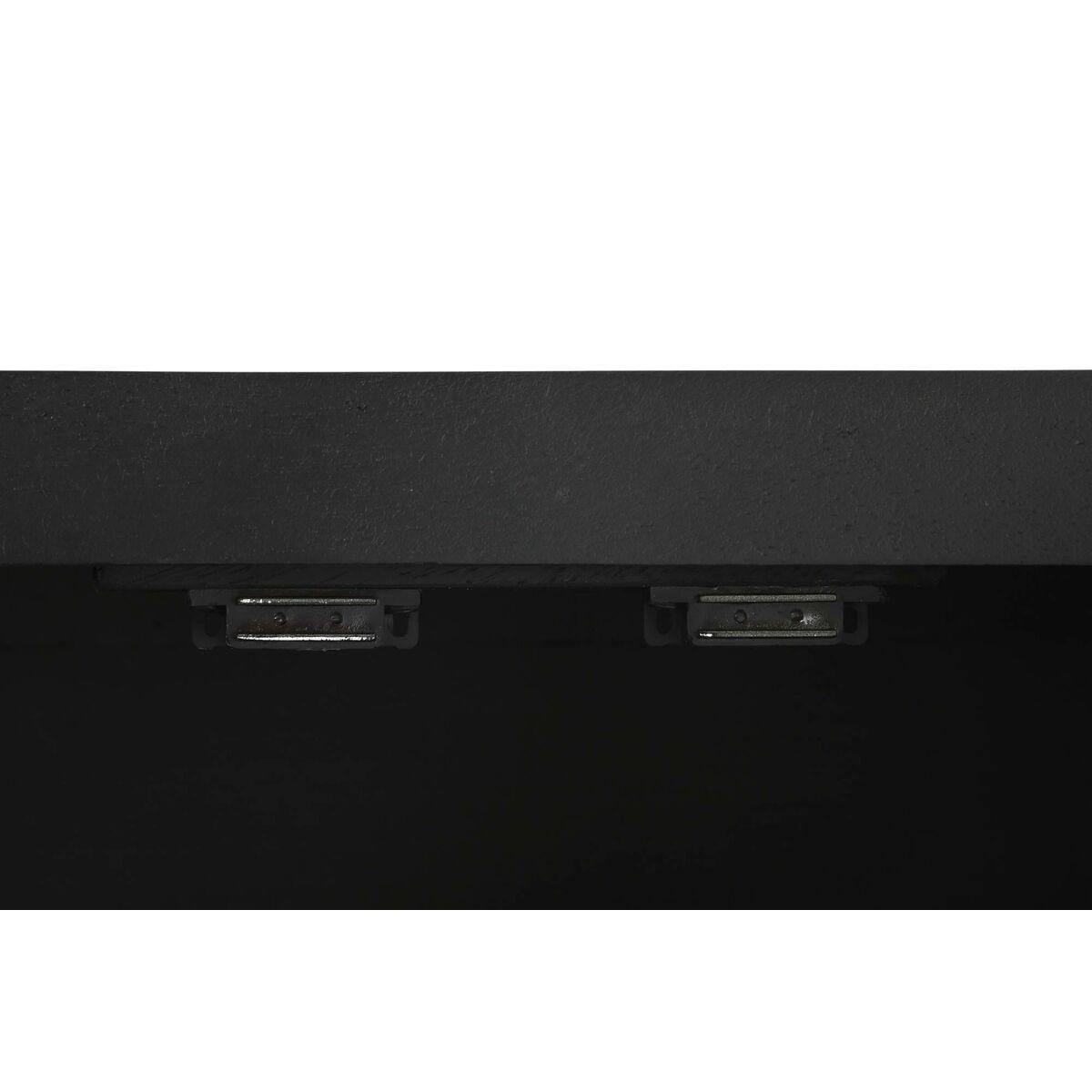 Aparador DKD Home Decor Negro Ratán Madera de mango (160 x 40 x 90 cm)