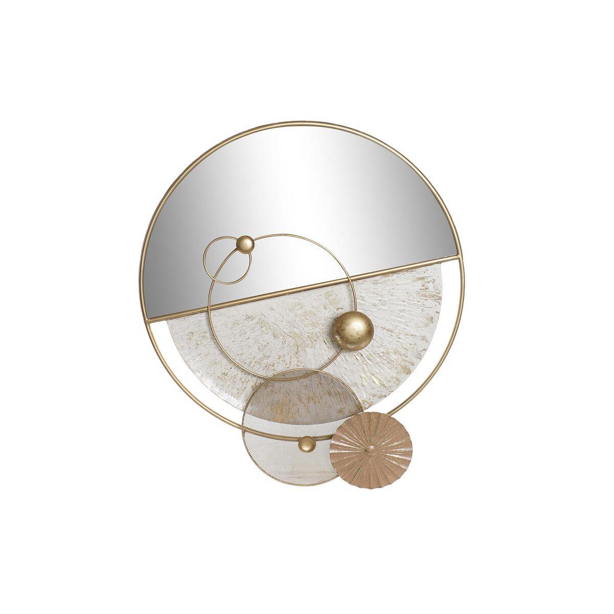 Espejo de pared DKD Home Decor Blanco Dorado Moderno 65 x 7,6 x 76 cm
