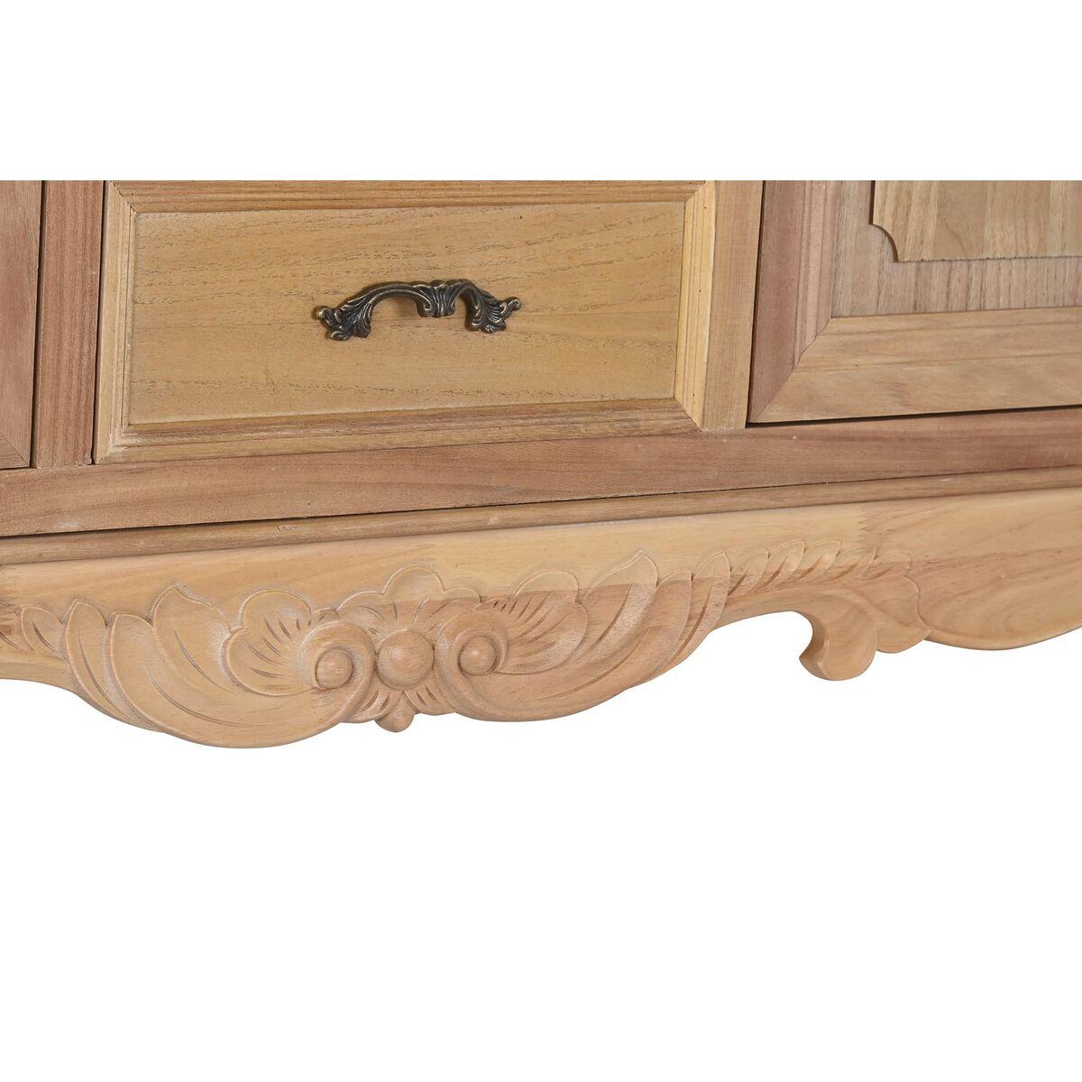 Alacena DKD Home Decor Natural 124,5 x 39 x 201,8 cm Abeto Aluminio Madera MDF