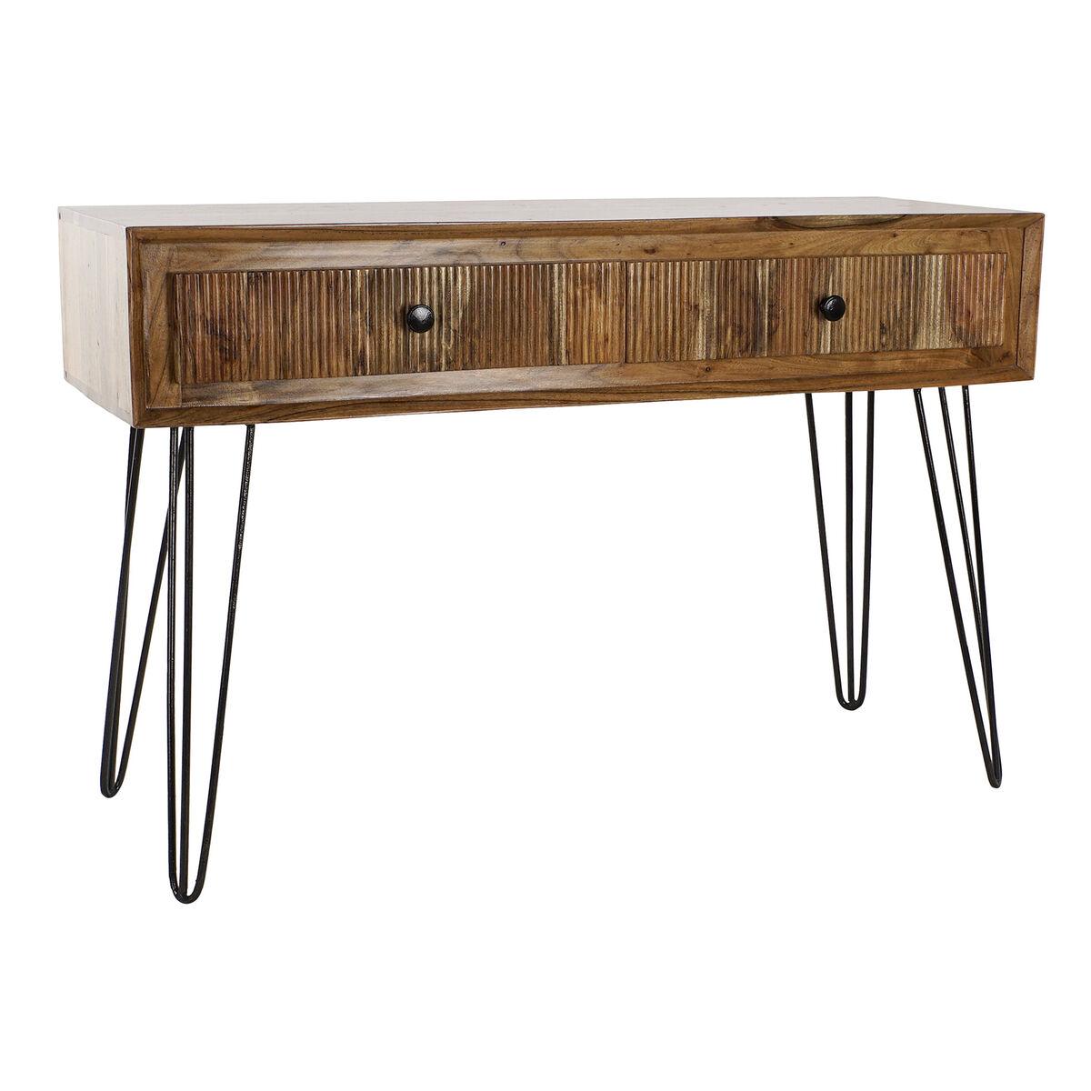 Recibidor DKD Home Decor Marrón Negro 118 x 40 x 77 cm