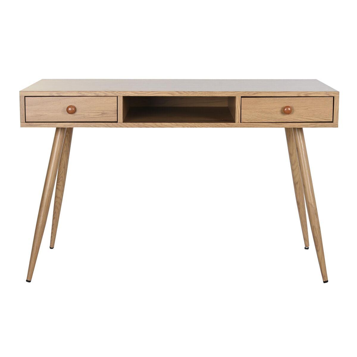 Escritorio DKD Home Decor Natural Metal Madera MDF 120 x 60 x 76 cm