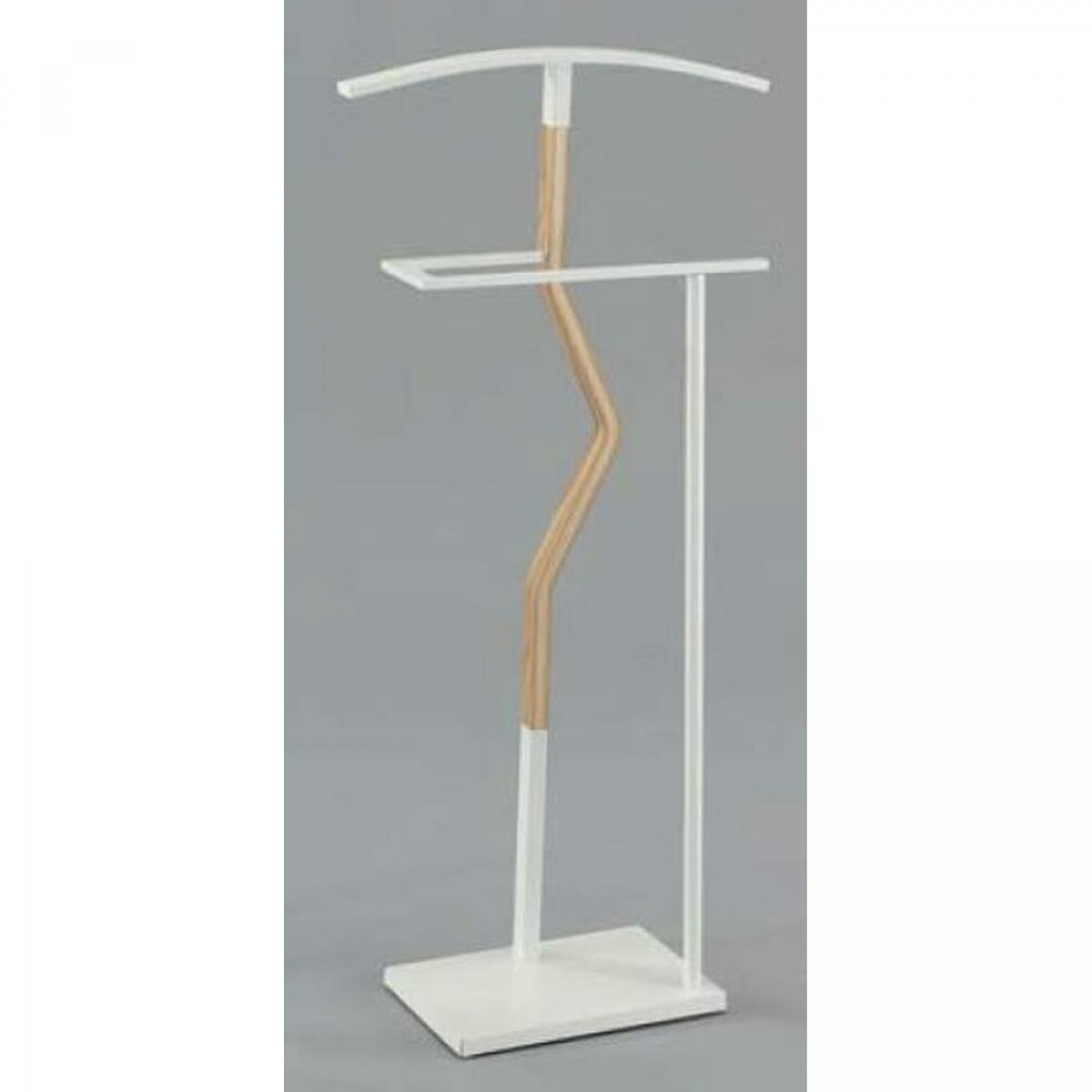 Perchero de Pie DKD Home Decor Natural Madera Acero Blanco (48 x 20 x 106,5 cm)