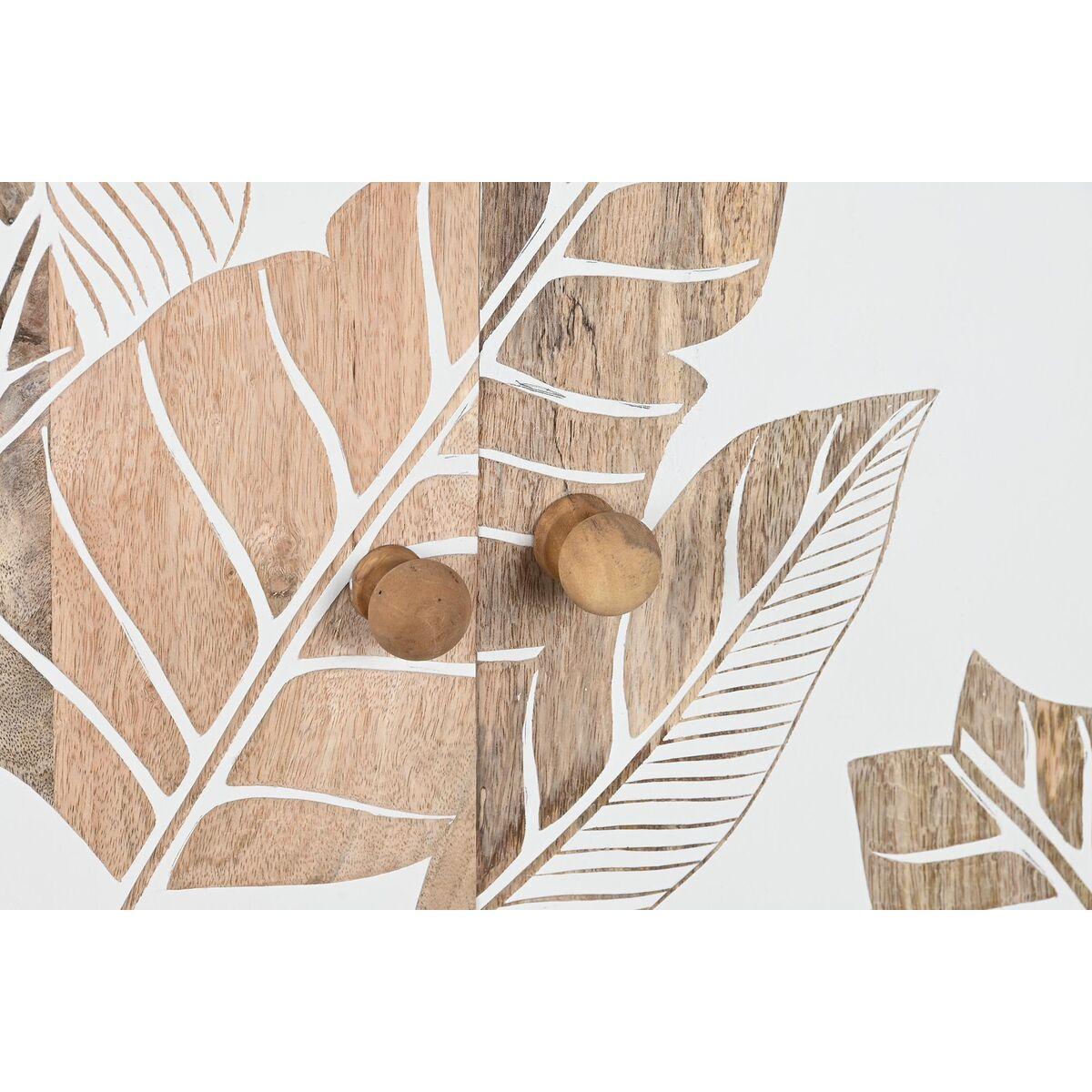 Aparador DKD Home Decor Blanco Negro Natural Negro/Blanco Madera de mango 140 x 40 x 80 cm