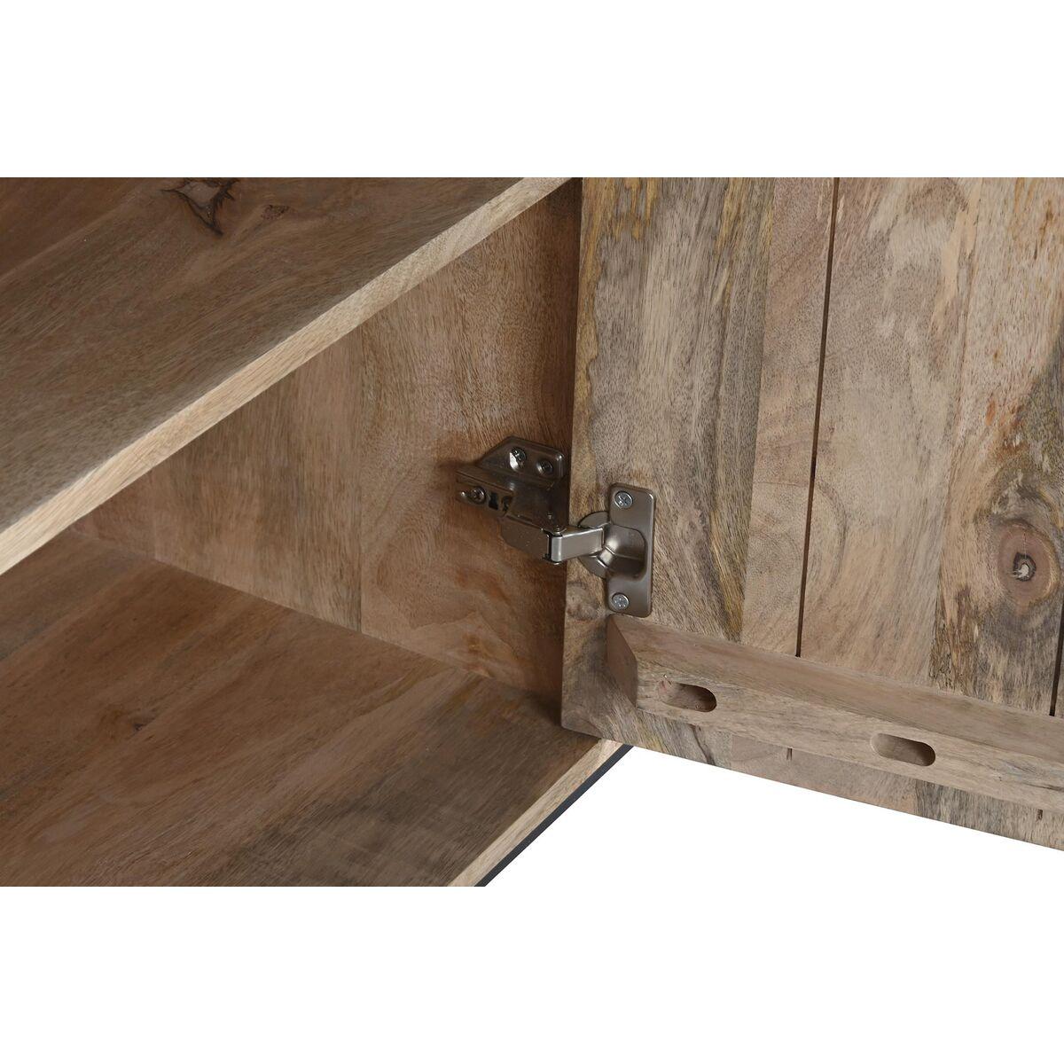 Aparador DKD Home Decor Blanco Negro Natural Negro/Blanco Madera de mango 140 x 40 x 80 cm