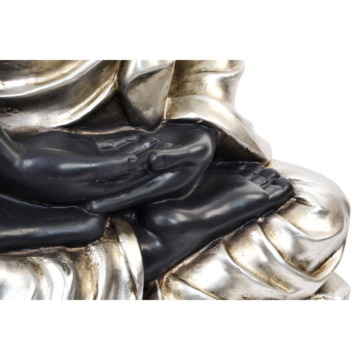 Figura Decorativa DKD Home Decor Negro Plateado Buda Oriental 80 x 48 x 100 cm