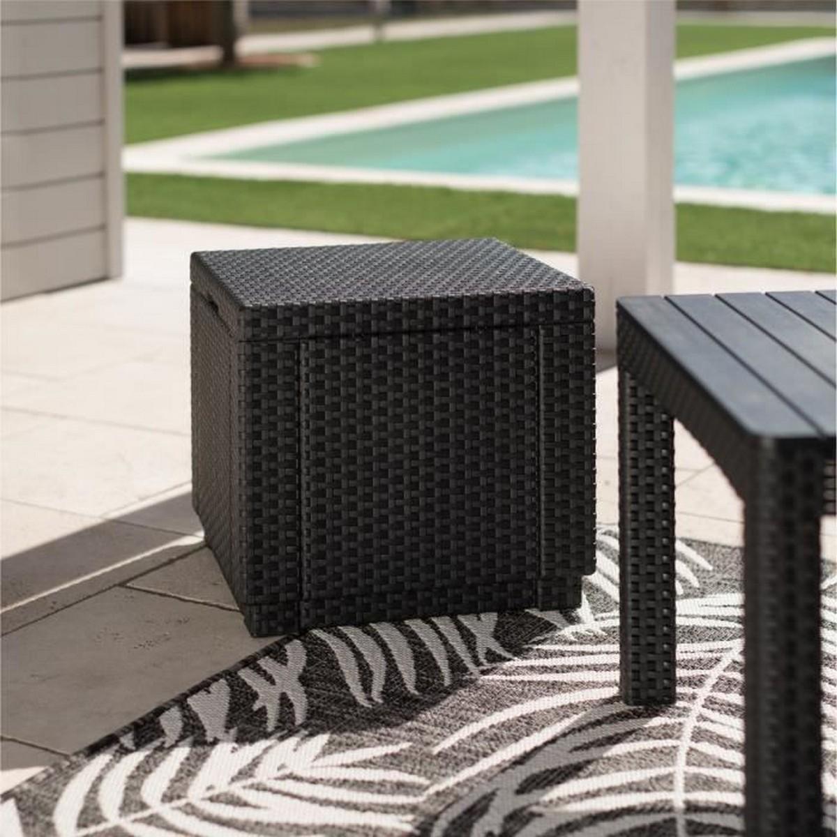 Mesa auxiliar Allibert by KETER Negro Polipropileno (42 x 42 x 39 cm)