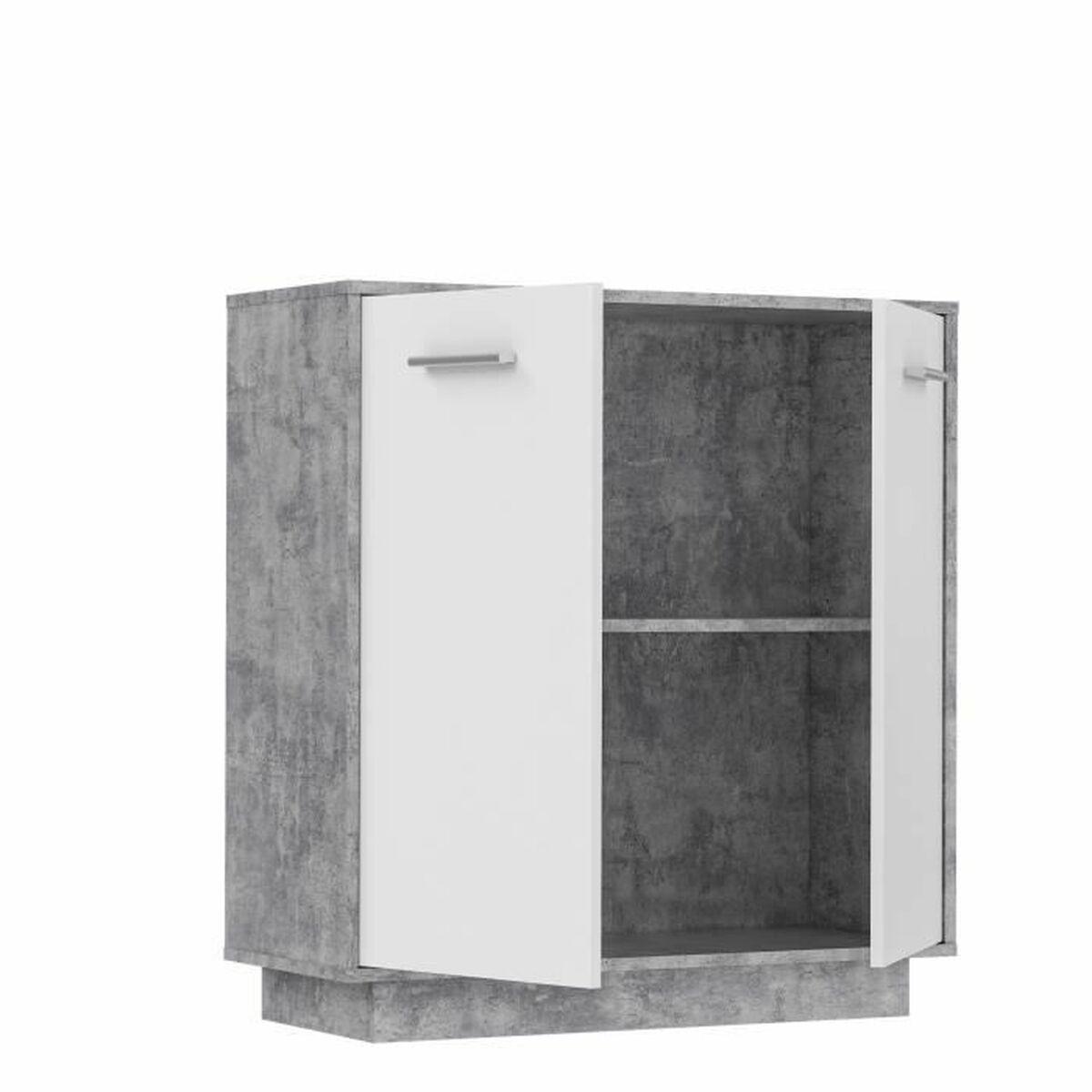 Mueble de almacenaje Blanco Gris claro 88,9 x 34,2 x 88,1 cm