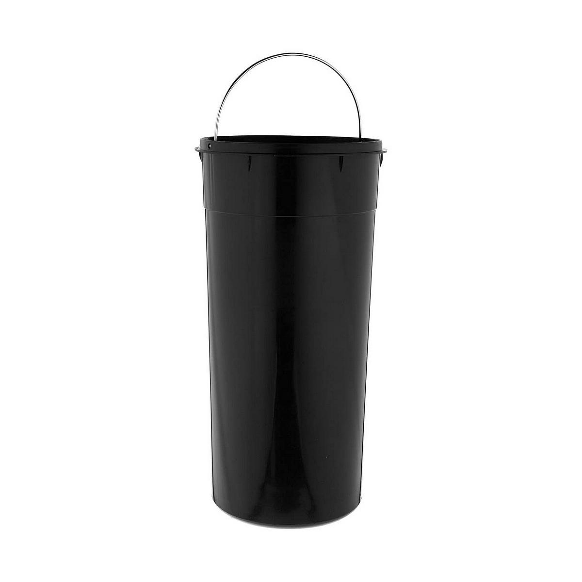 Cubo de basura 5five Simply Smart Baltik Negro Bambú 30 L