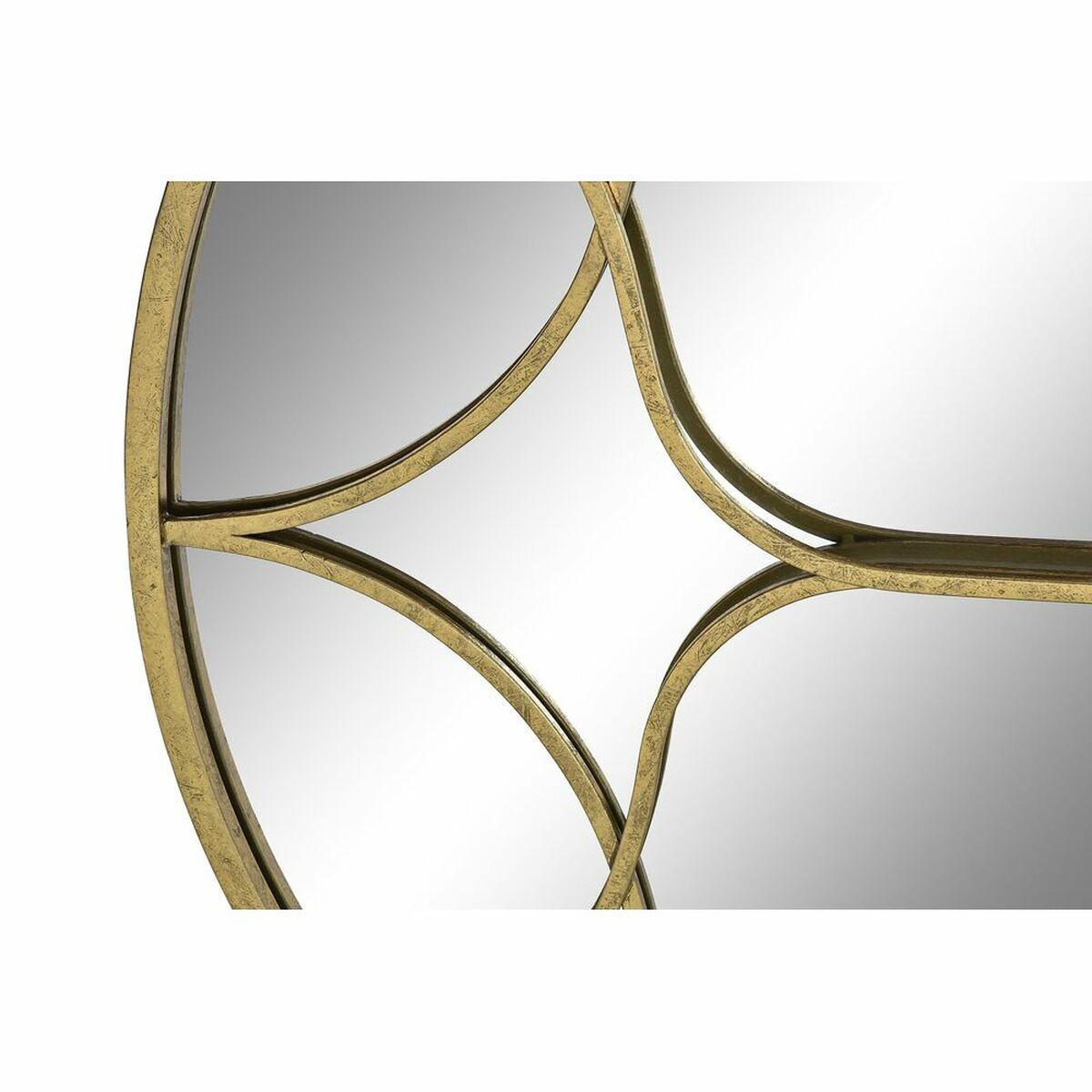 Espejo de pared DKD Home Decor Dorado Árabe 80 x 2,5 x 80 cm