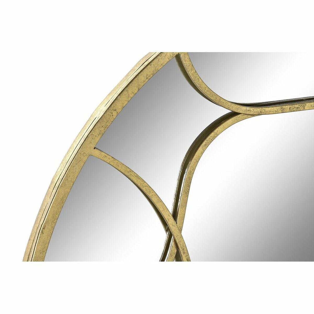 Espejo de pared DKD Home Decor Dorado Árabe 80 x 2,5 x 80 cm