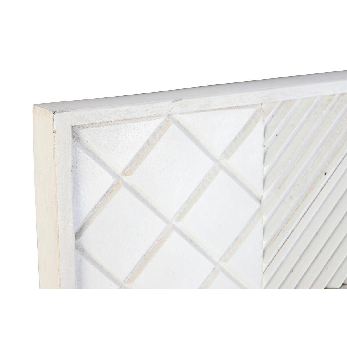 Espejo de pared DKD Home Decor Blanco Moderno Rombos 154 x 4 x 94 cm