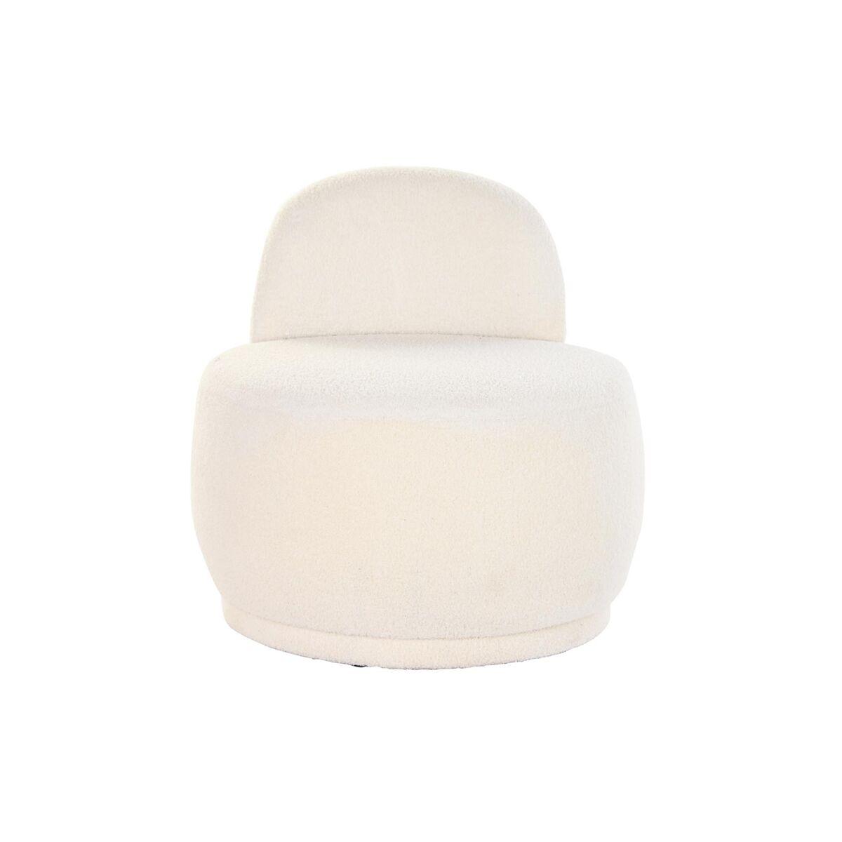Sillón DKD Home Decor Blanco 66 x 66 x 66 cm