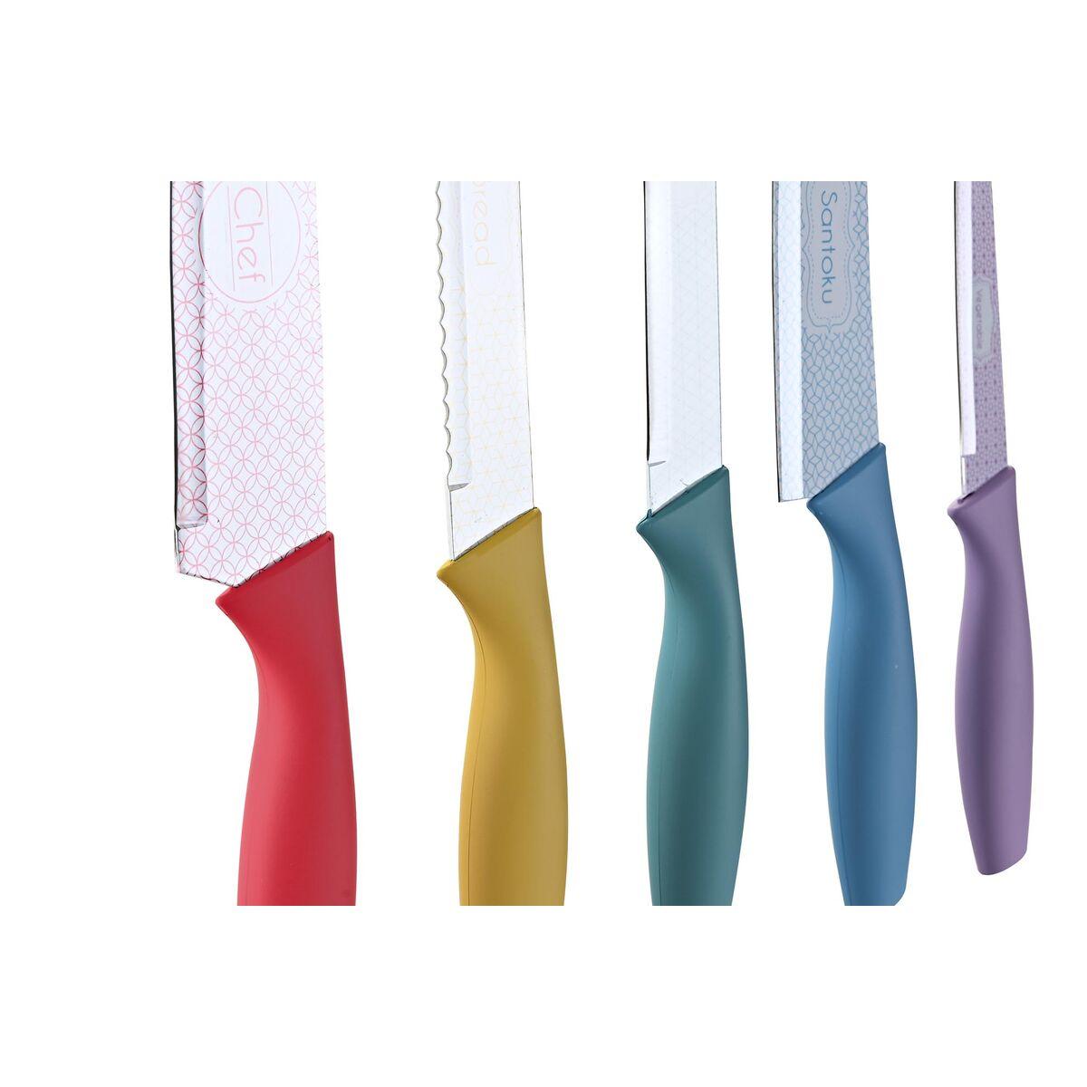 Set de Cuchillos DKD Home Decor Acero Inoxidable Polipropileno 3 x 1,5 x 20 cm (6 pcs)