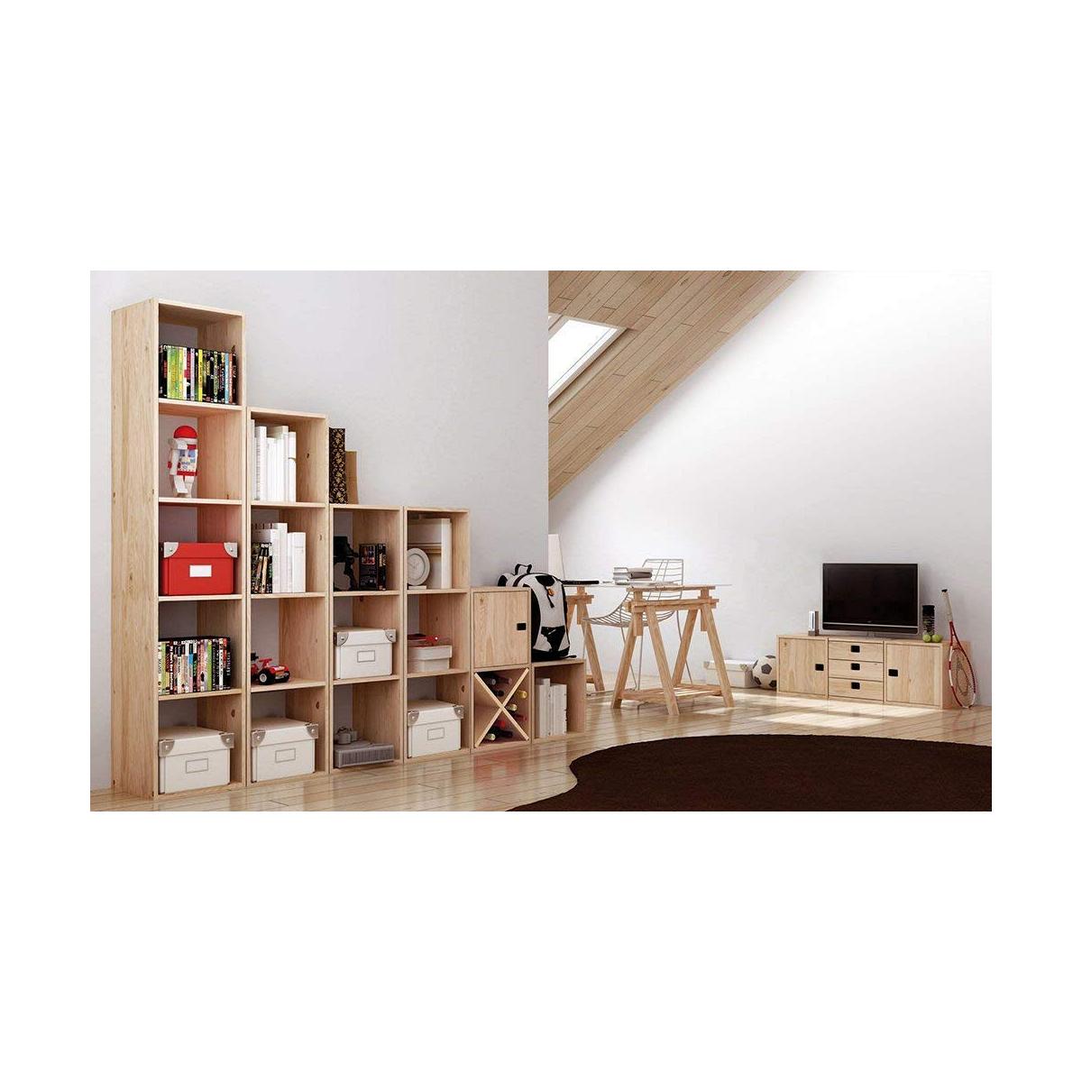 Estantes Astigarraga 2x2 Dinamic Pino (70,8 x 70,8 x 33 cm)
