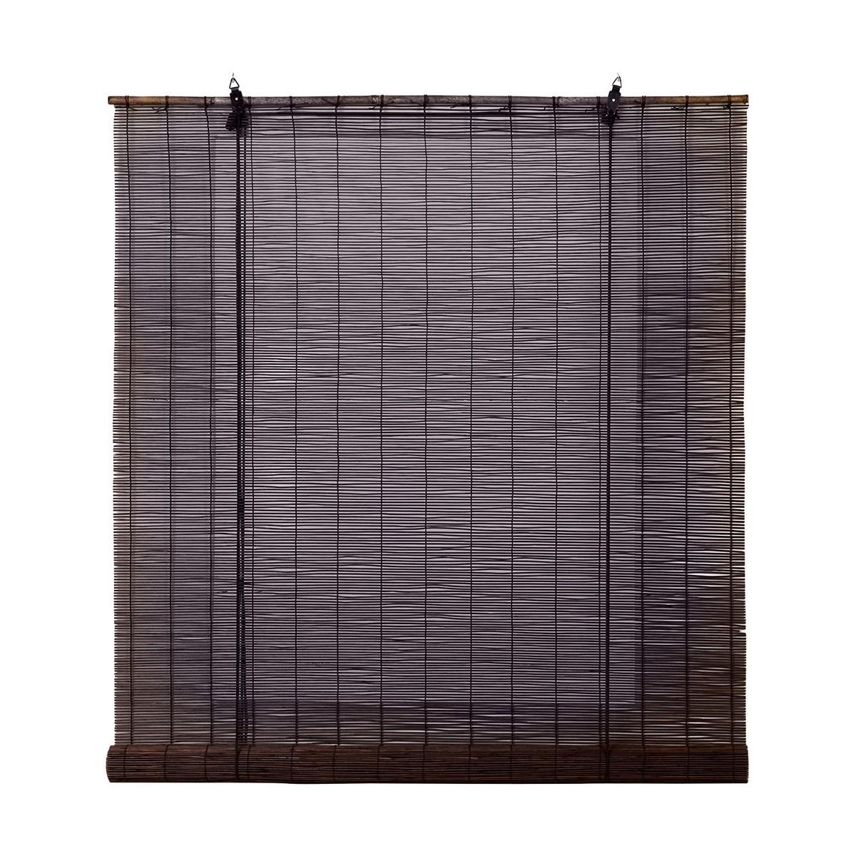 Estor Enrollable Stor Planet Ocre Marrón oscuro Wengue Bambú 120 x 175 cm