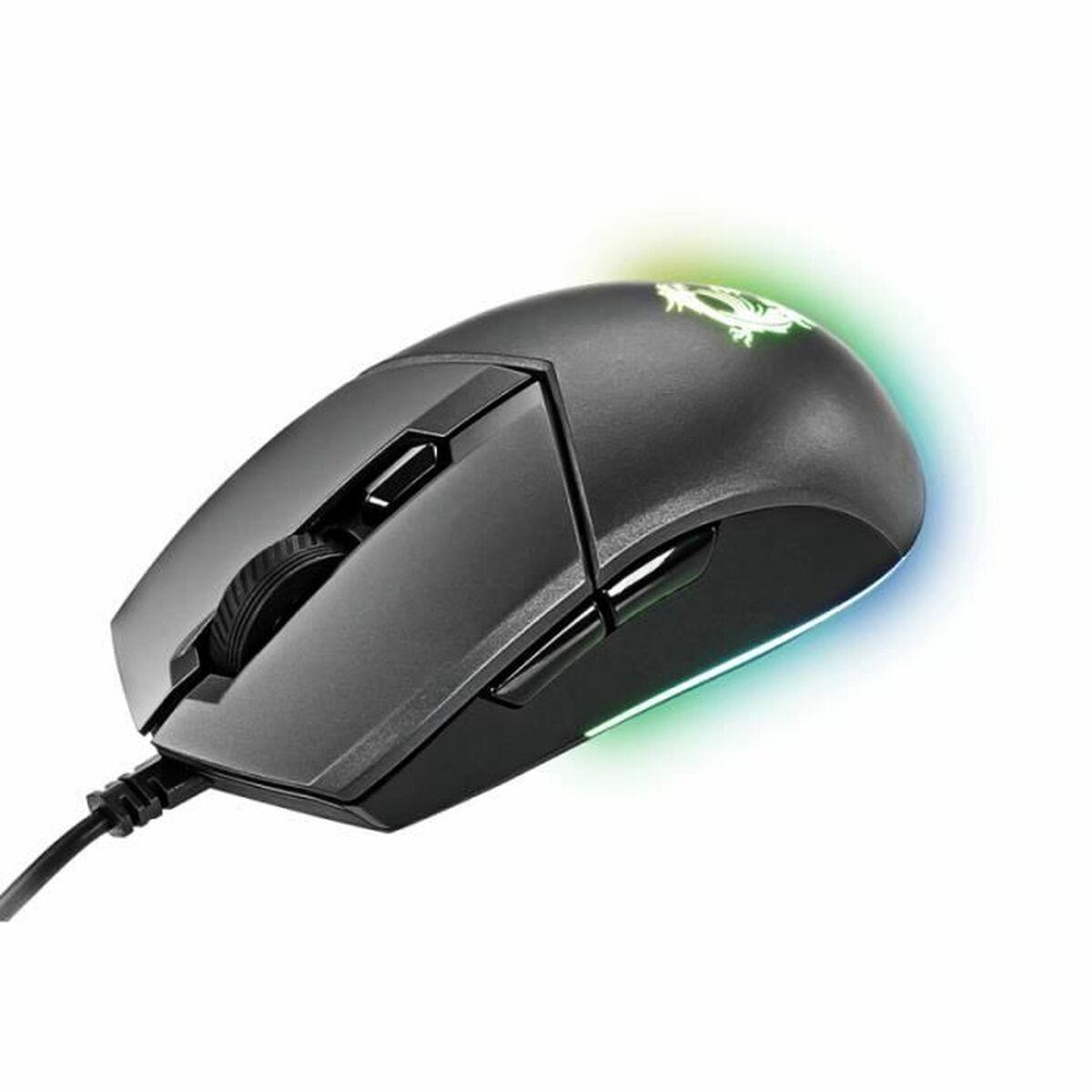Ratón Gaming MSI Clutch GM11 Con cable Negro Luces