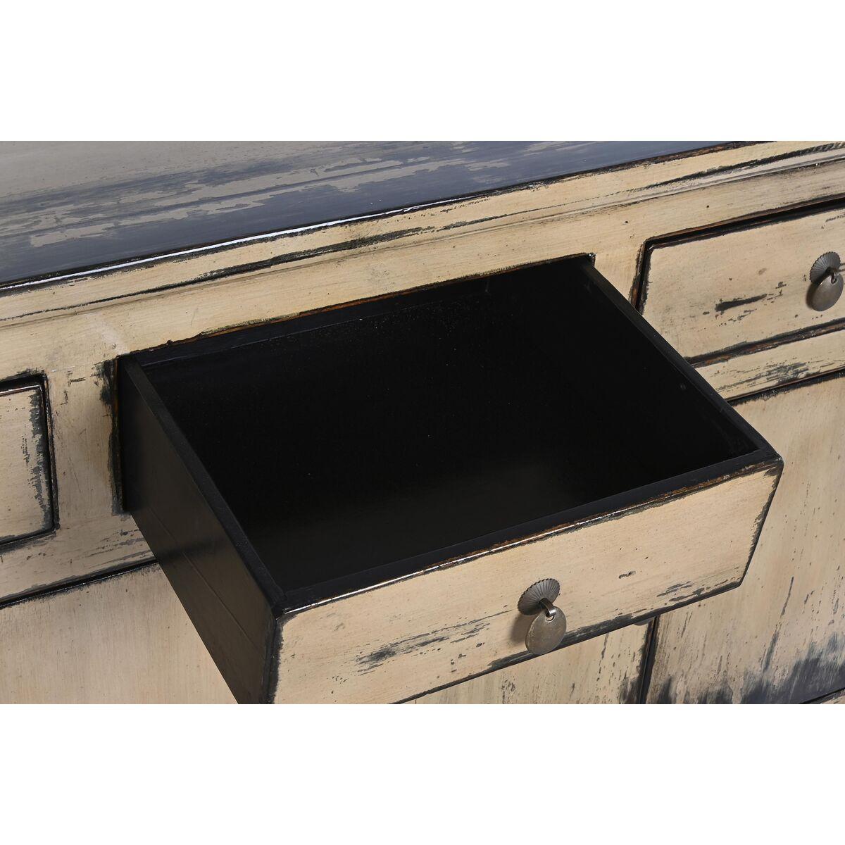 Aparador DKD Home Decor Madera de olmo Blanco Crema Marrón oscuro 176 x 42 x 83 cm