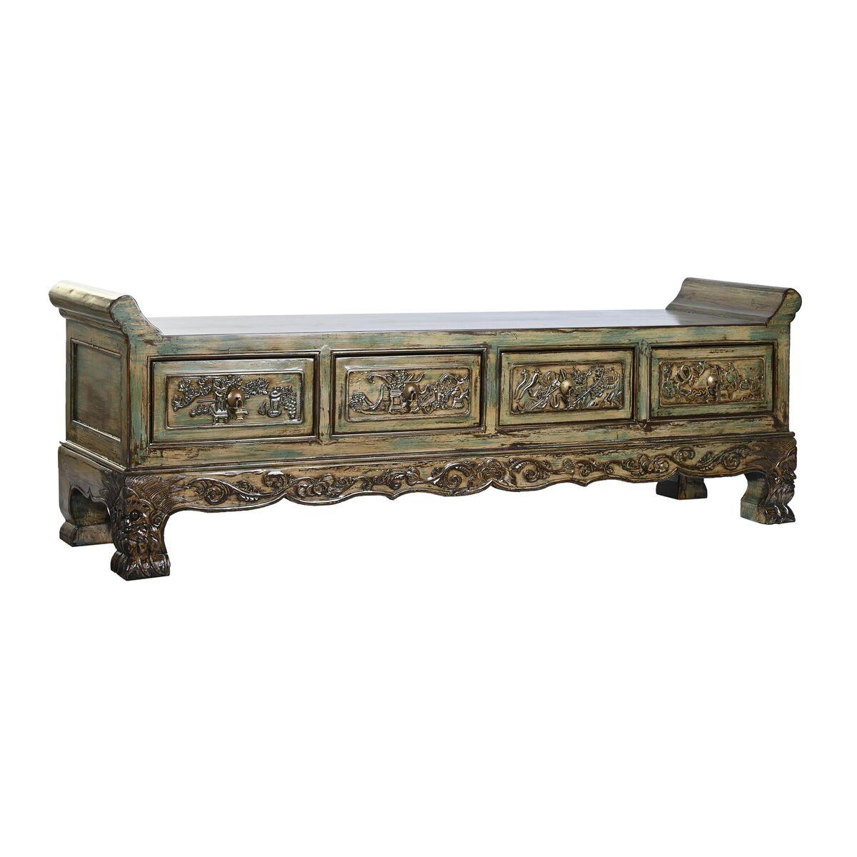Banqueta DKD Home Decor Multicolor Madera 179 x 43 x 58 cm