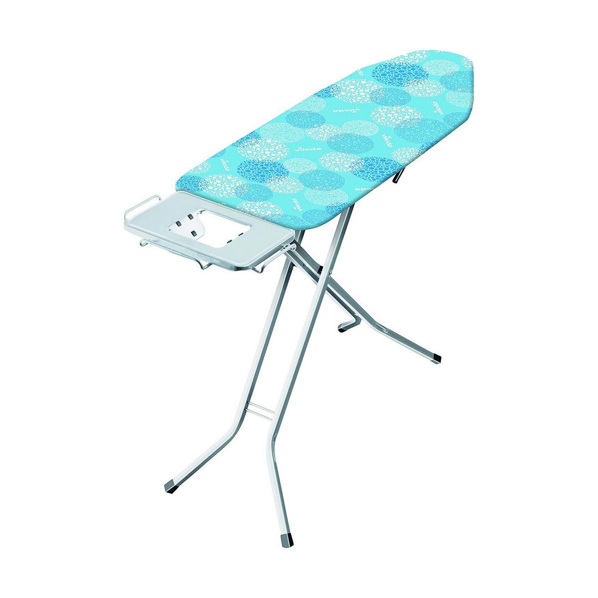Tabla de Planchar Vileda Solid Azul Acero Inoxidable 122 x 44 cm Floral