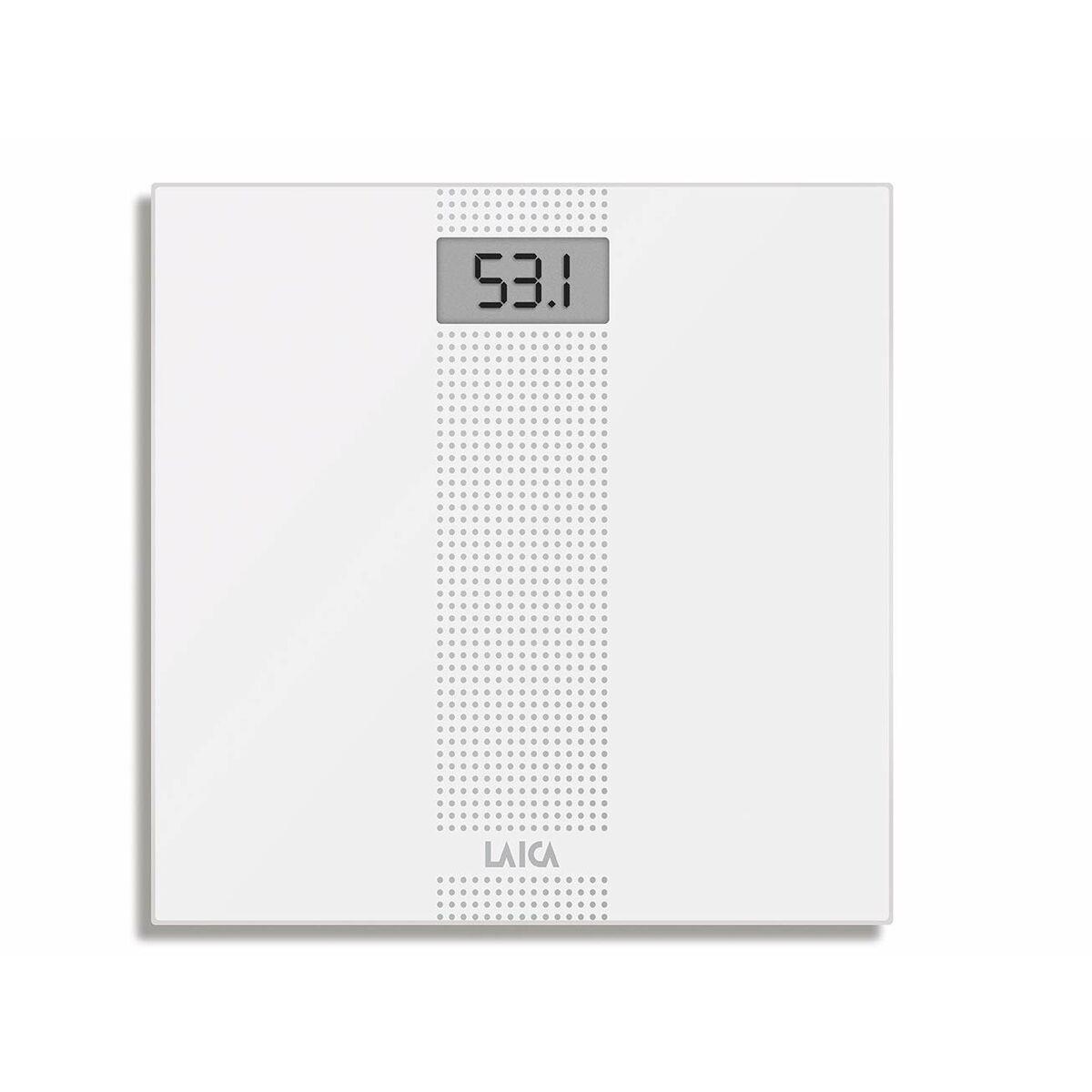 Báscula Digital de Baño LAICA PS1054 Blanco Vidrio 150 kg