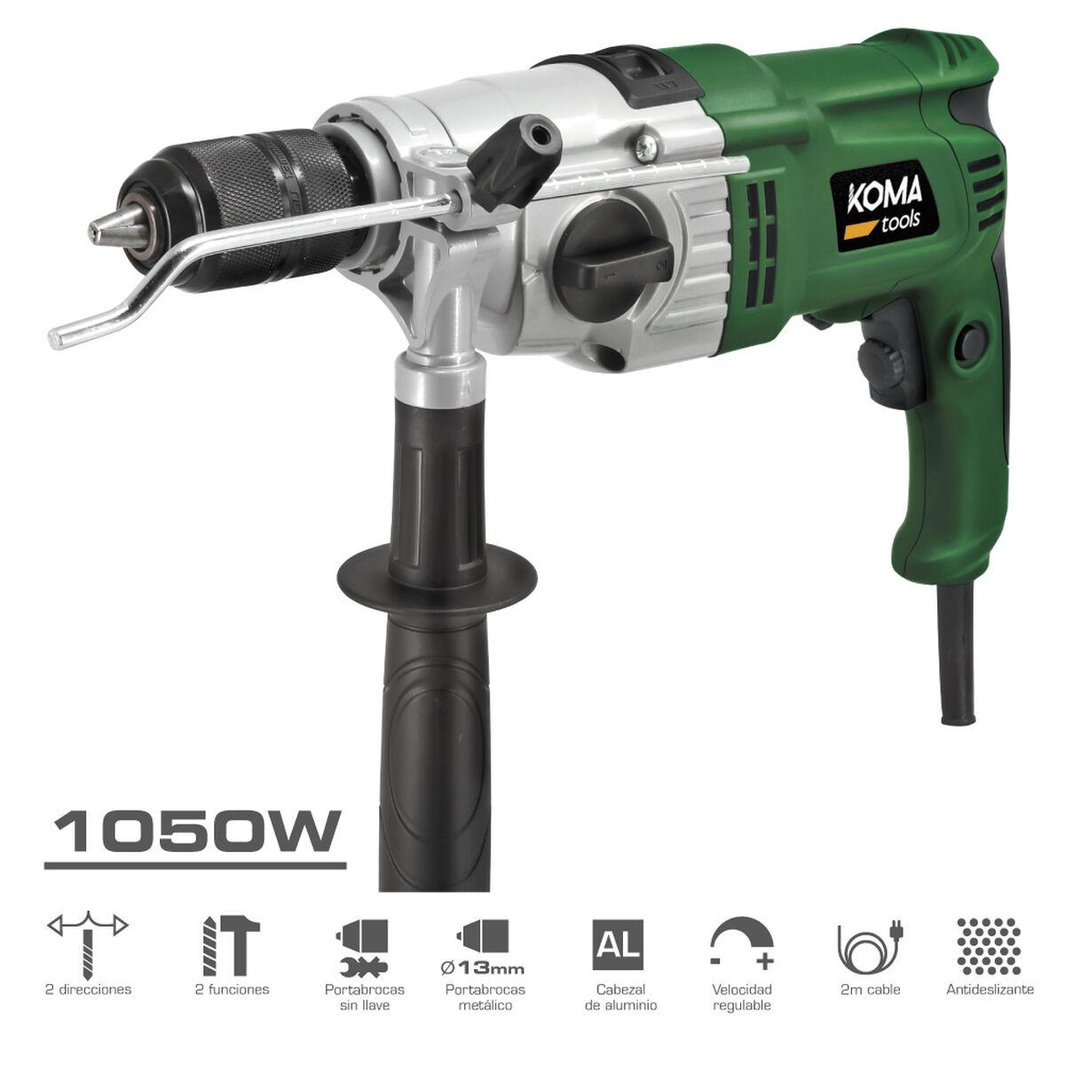 Set de taladro y accesorios Koma Tools 1050 W 220-240 V
