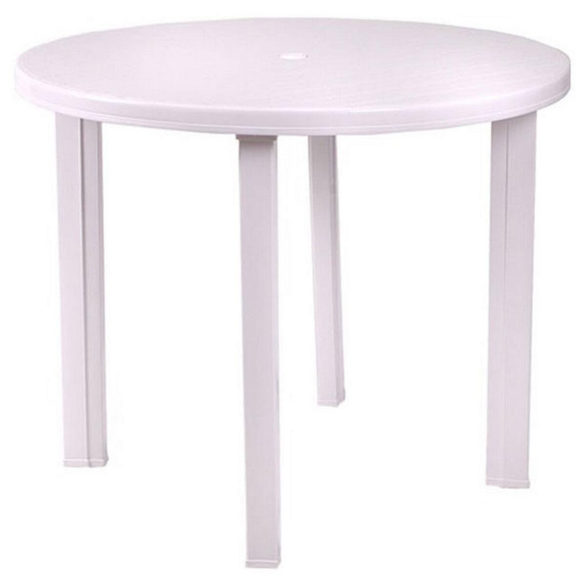 Mesa de Centro Viana Blanco Exterior Redonda Ø 90 cm