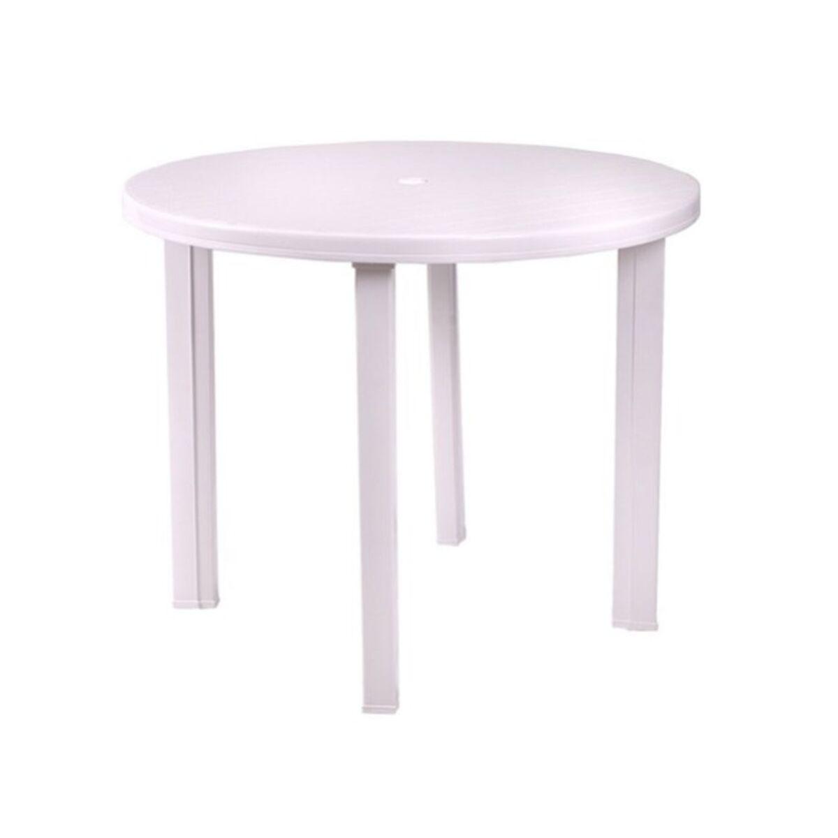 Mesa de Centro Viana Blanco Exterior Redonda Ø 90 cm