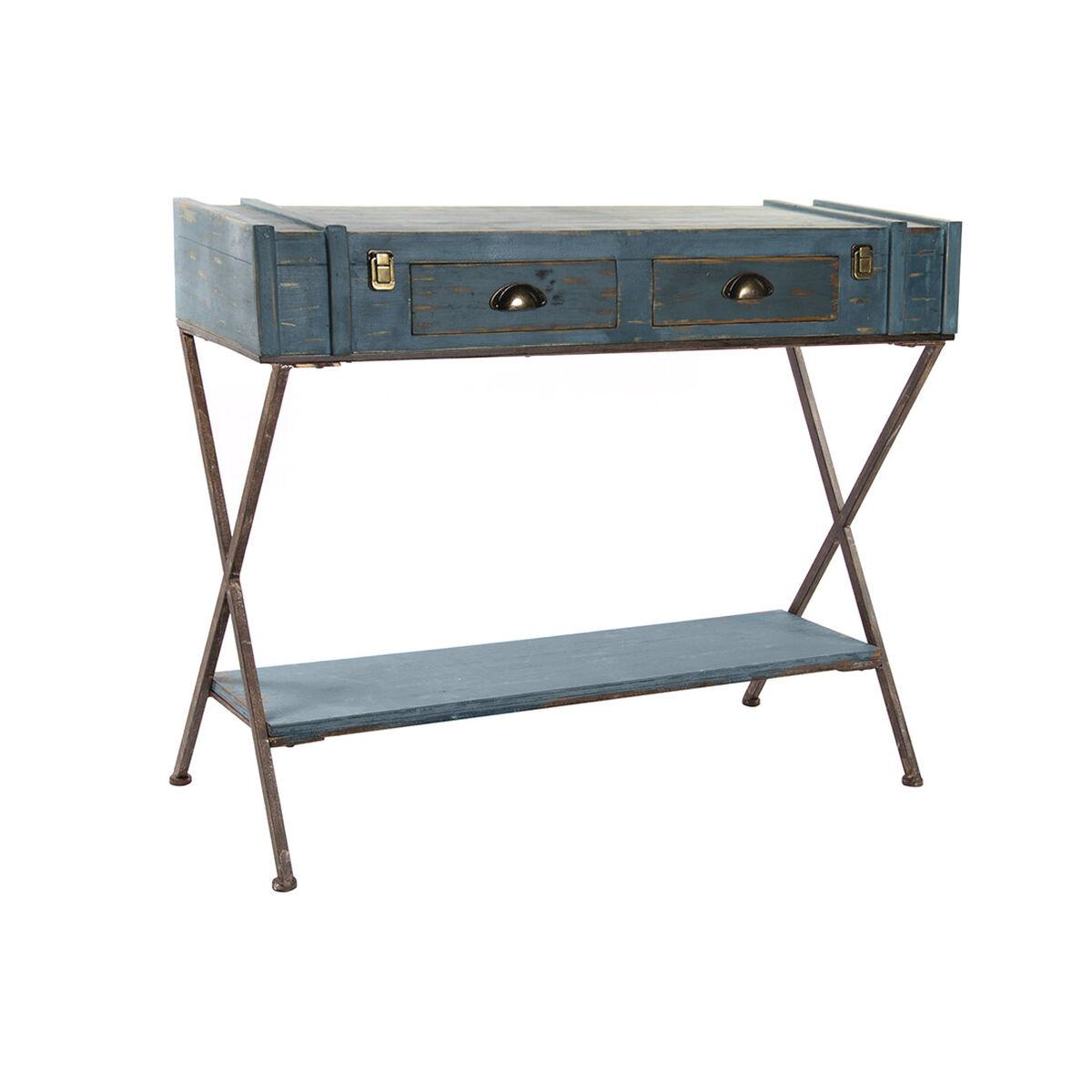 Consola DKD Home Decor Azul Metal Abedul 101 x 42 x 82 cm