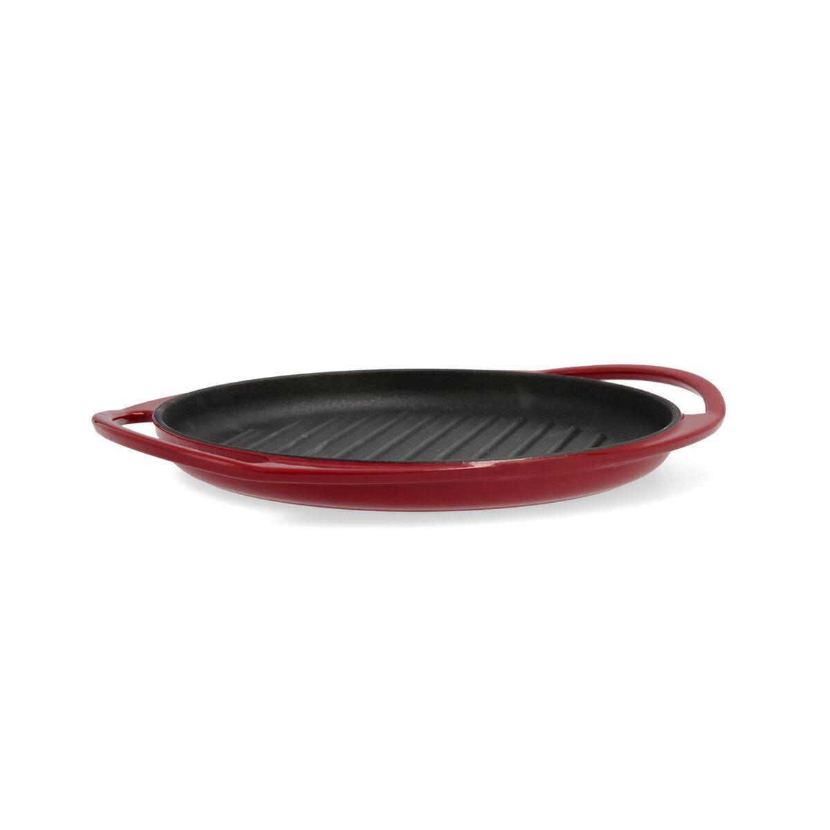Asadora Bidasoa Hierro Fundido Rojo (25 cm)