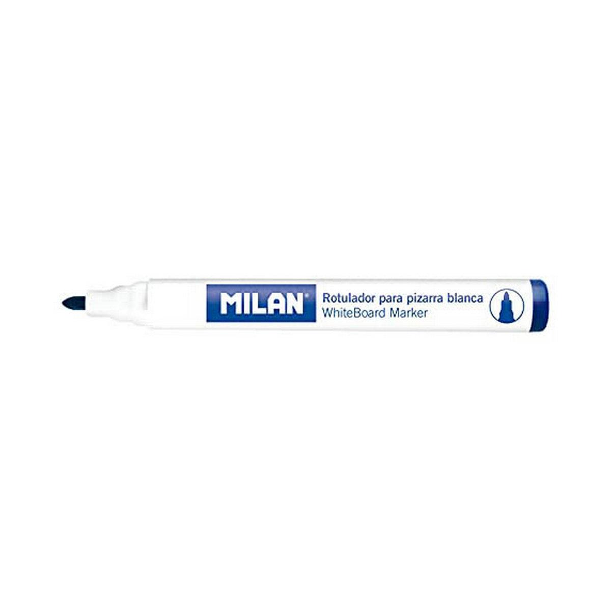 Rotuladores Milan Pizarra blanca 12 Unidades Azul PVC