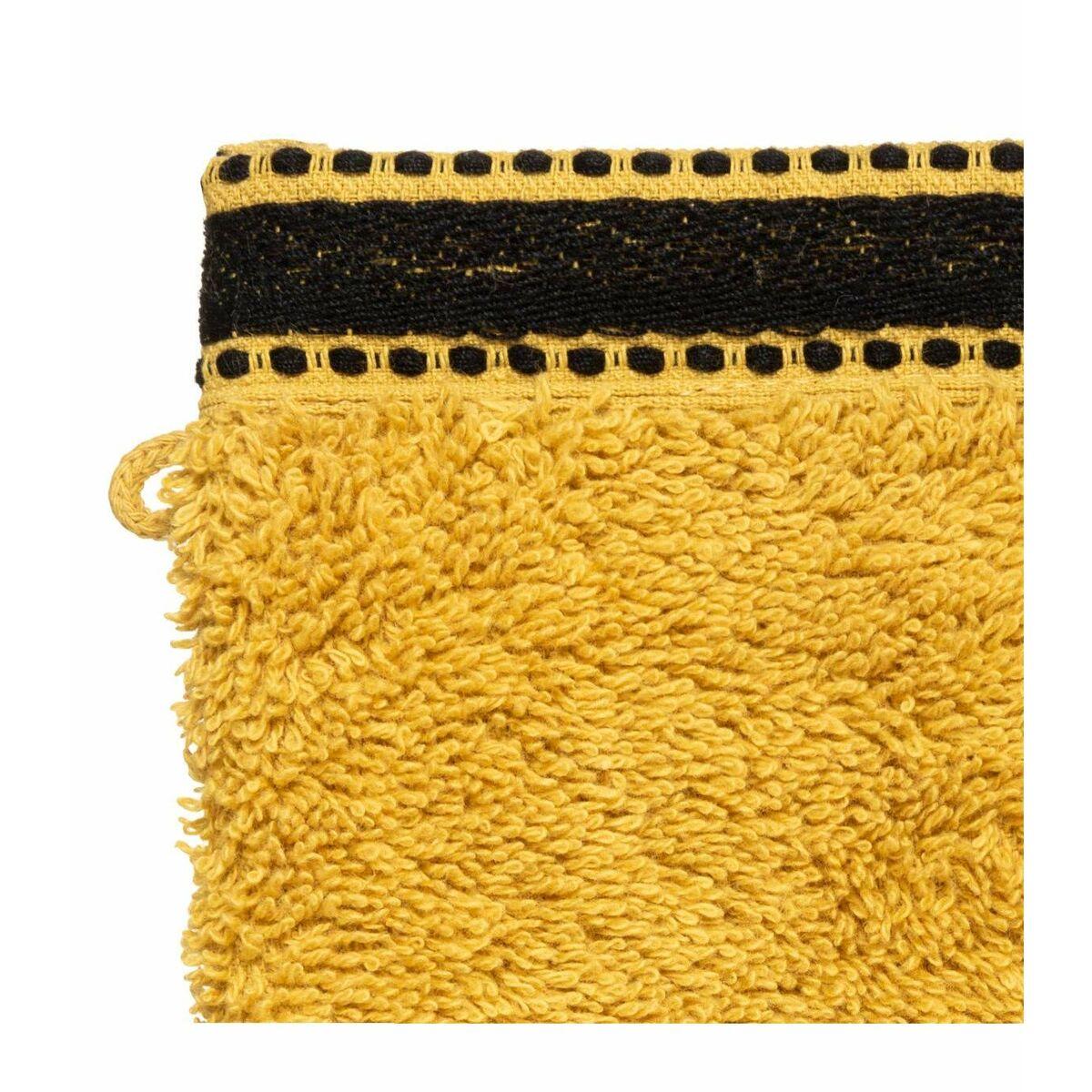 Set de Toallas 5five Guante 550 g Mostaza (2 Unidades) (15 x 21 cm)