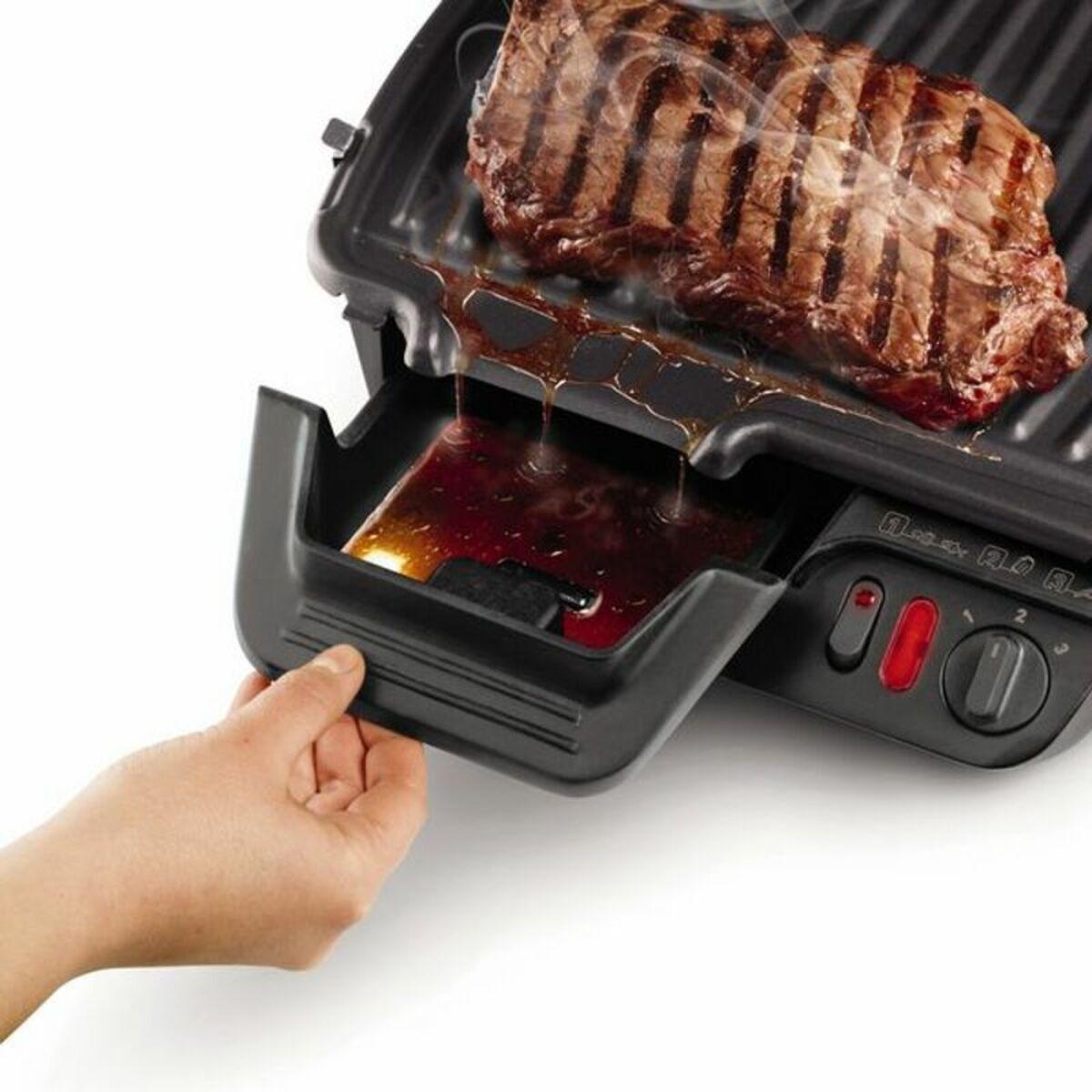 Grill de contacto Tefal GC 3050 2000W Negro Gris Acero Acero Inoxidable