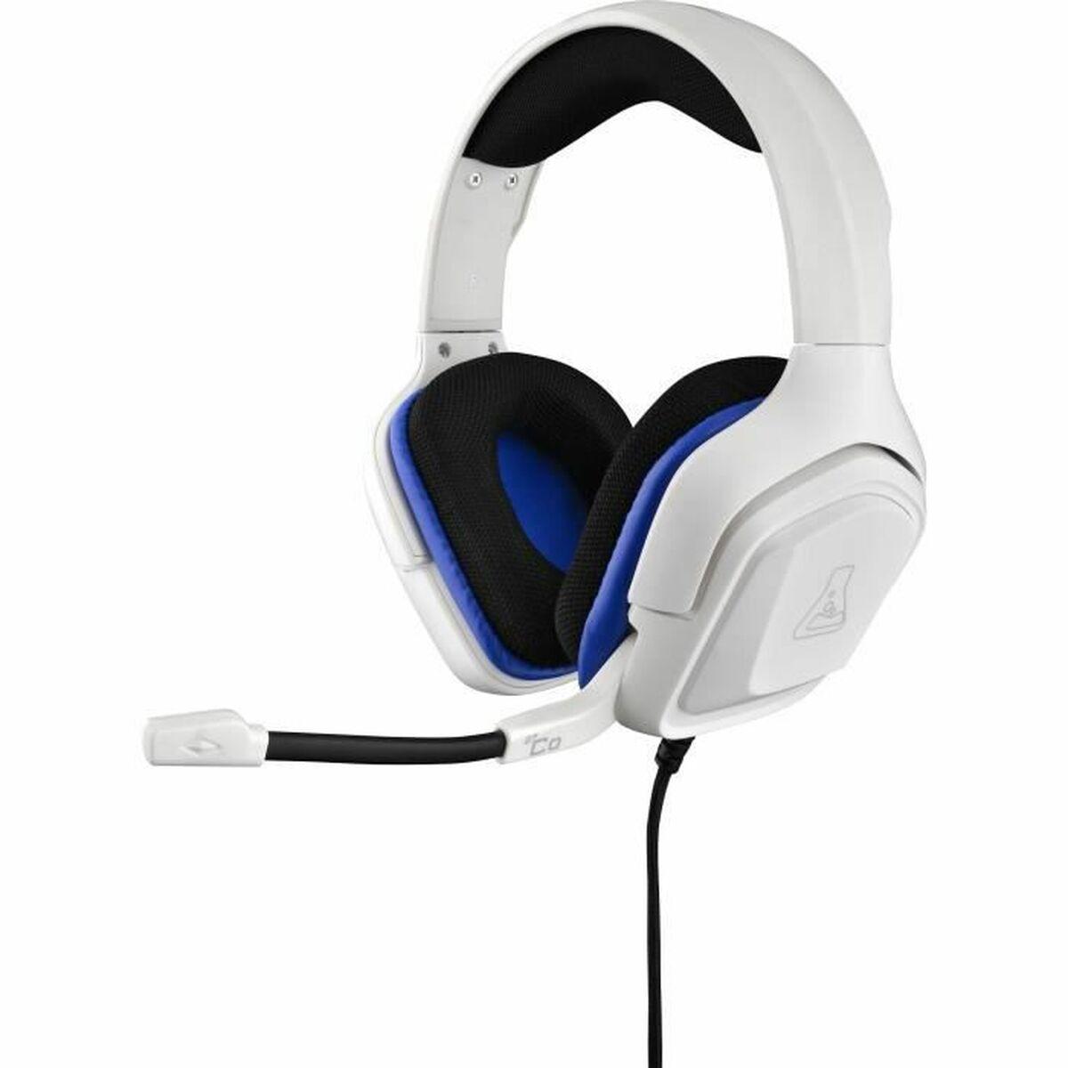 Auriculares con Micrófono The G-Lab KORP-COBALT-W Blanco Inalámbrico