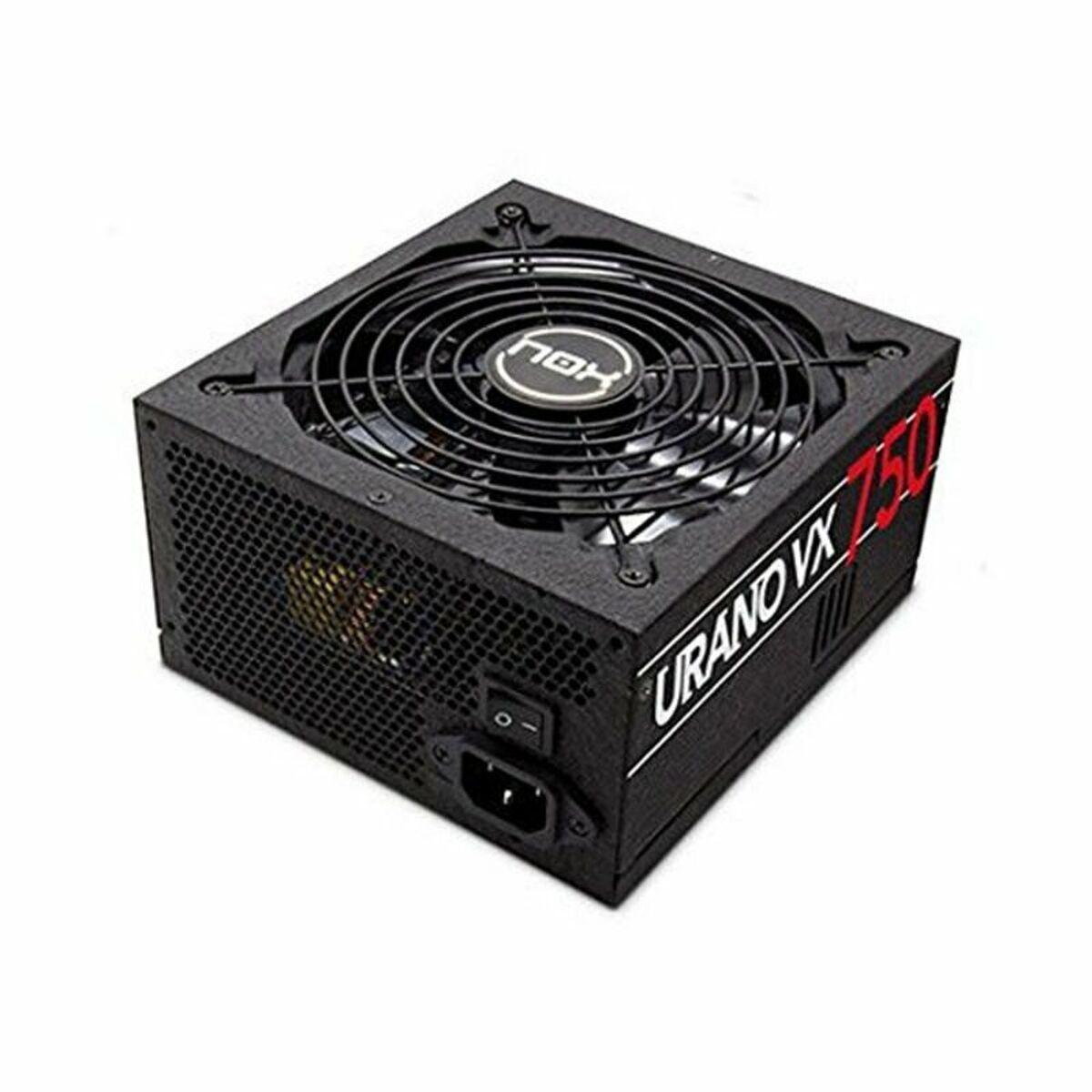 Fuente de Alimentación Nox 8436532166969 750W 750 W 6 W 130 W 80 Plus Bronze RoHS Rack PCI Express 3.0 Negro Negro/Naranja