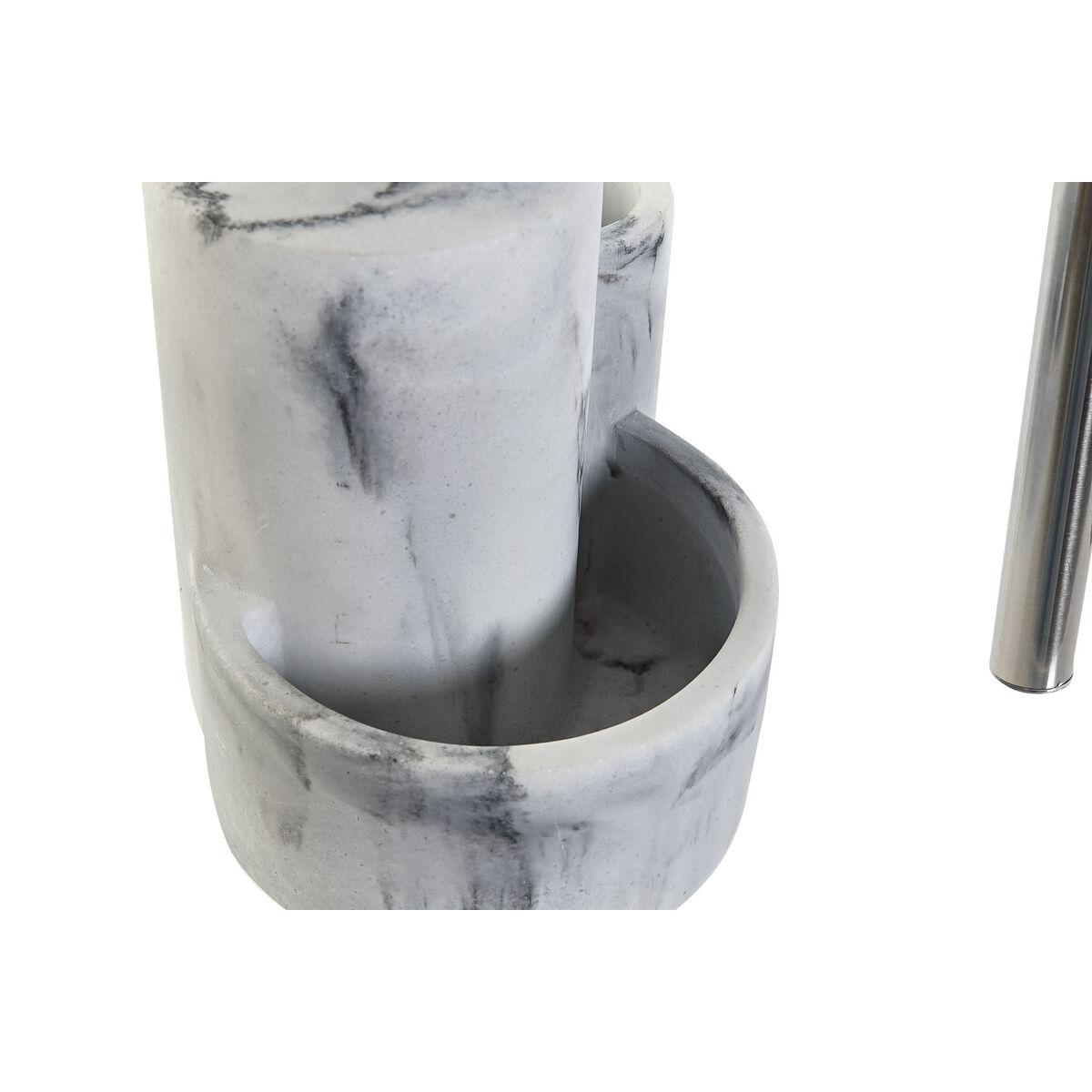 Dispensador de Jabón 2 en 1 para Fregadero DKD Home Decor Resina Acero Inoxidable 12,6 x 11,4 x 18,6 cm