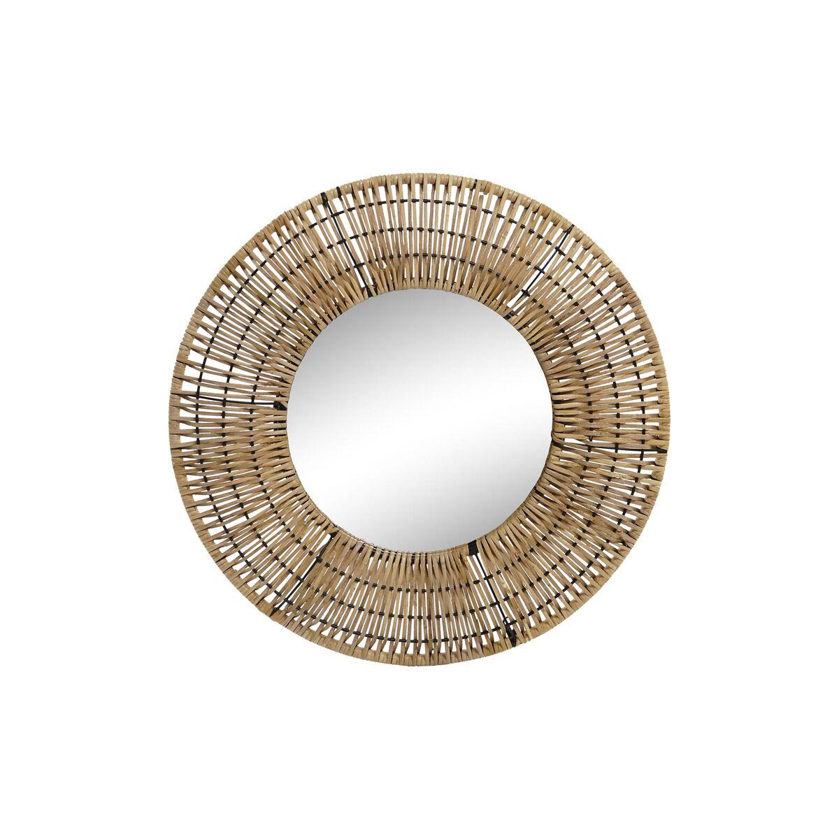 Espejo de pared DKD Home Decor Marrón Natural Urbano 60 x 6 x 60 cm