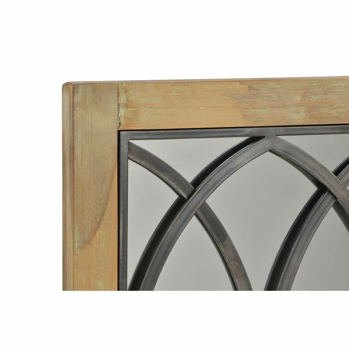 Espejo de pared DKD Home Decor Marrón Negro Natural Ventana 60 x 3 x 95 cm