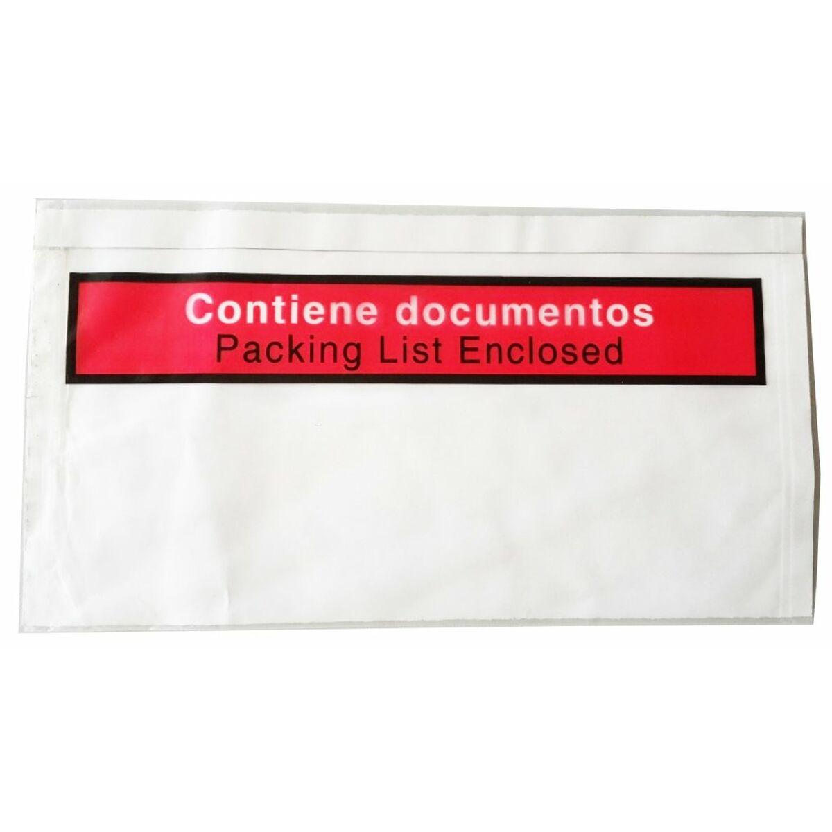 Sobres Sam   Portadocumentos 250 Piezas Polietileno Blanco (240 x 135 mm)