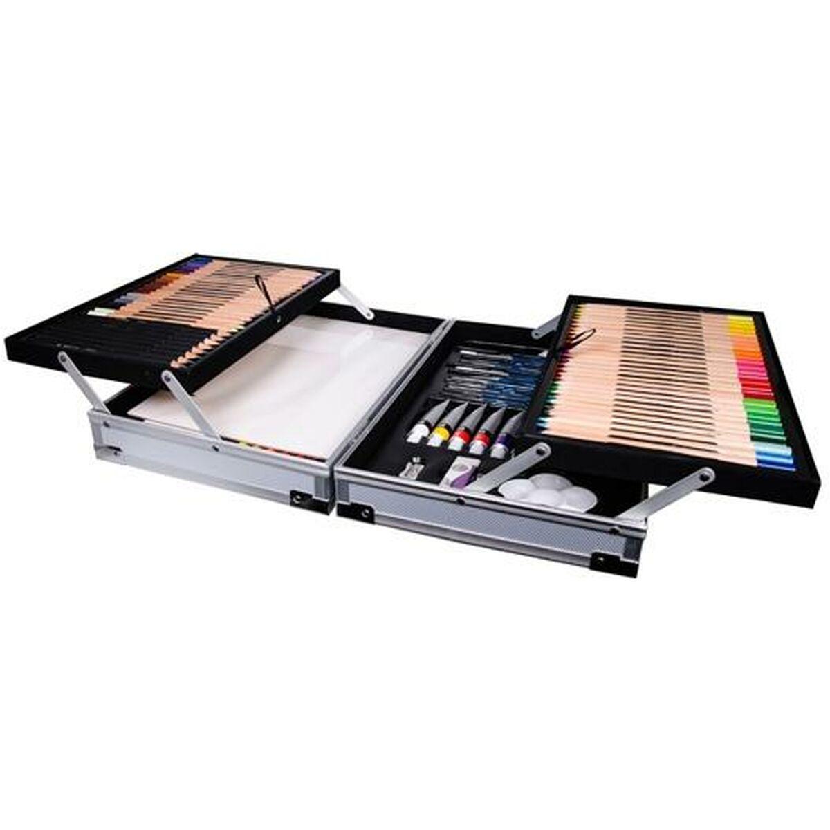 Set de pintura Daler Rowney 122 Piezas Maletín Multicolor