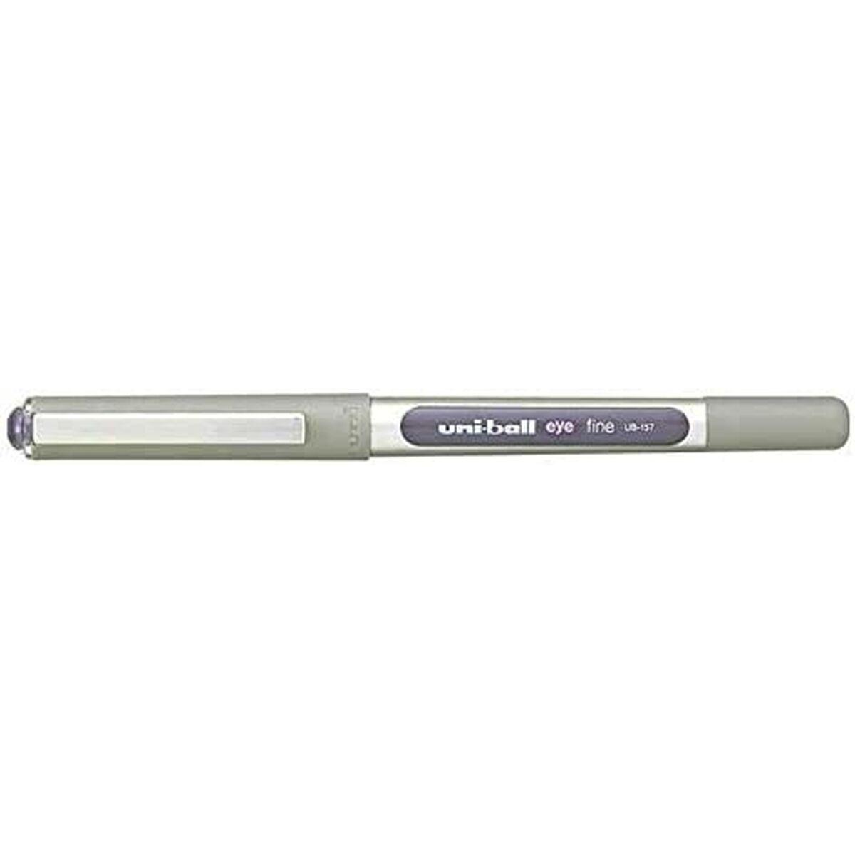 Boligrafo de tinta líquida Uni-Ball Rollerball Eye Fine UB-157 Violeta 0,7 mm (12 Piezas)