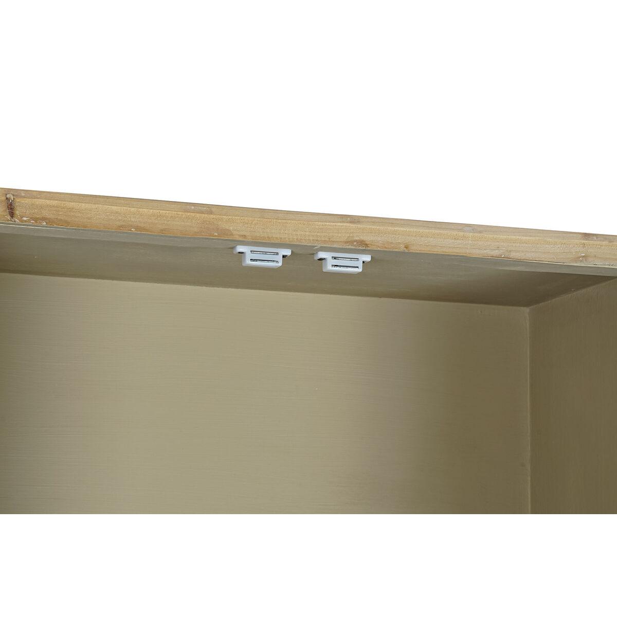 Armario DKD Home Decor Negro Natural Metal Abeto Madera MDF 70 x 35 x 156 cm
