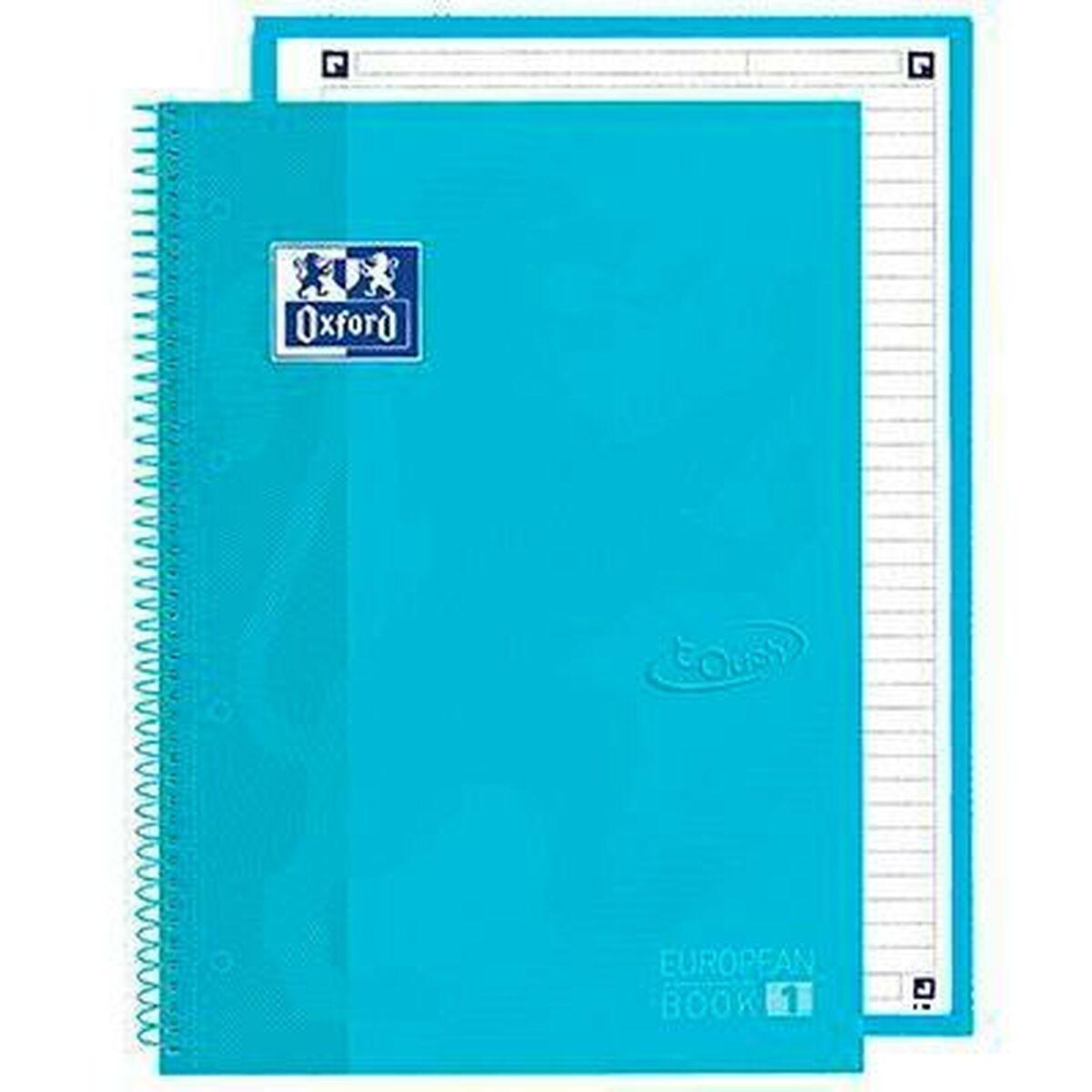 Cuaderno Oxford European Book School Azul Pastel A4 A4+ 80 Hojas 5 Piezas