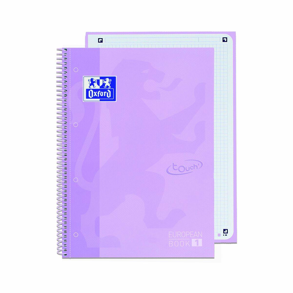 Cuaderno Oxford European Book Malva A4 A4+ 80 Hojas 5 Piezas