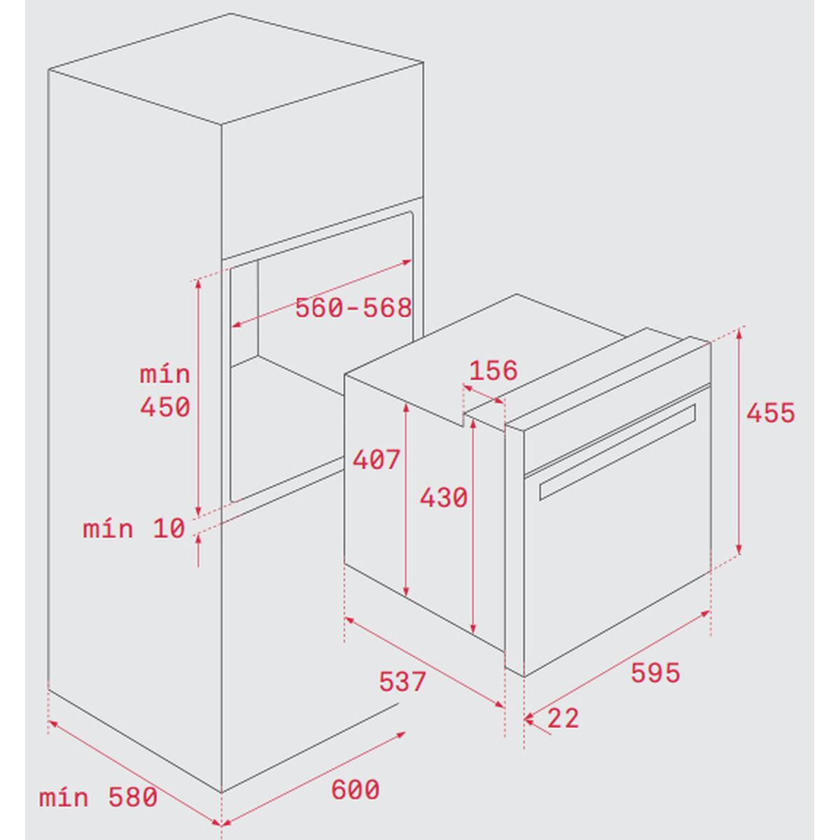 Horno Pirolítico Teka 41534010 44 L Display LED 2615W 44 L