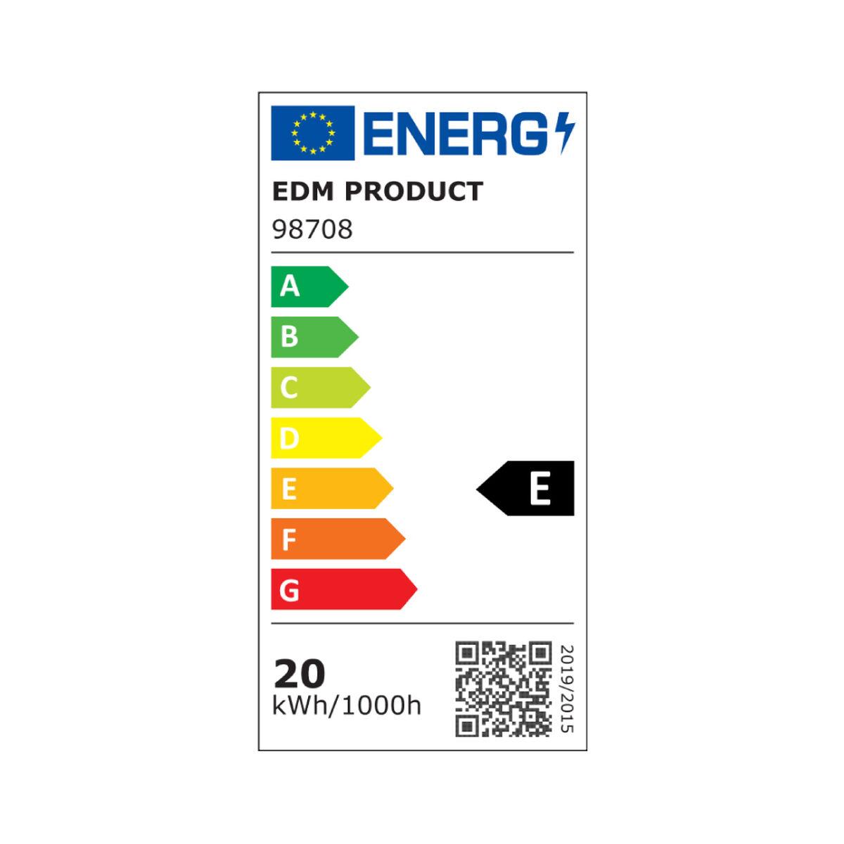 Bombilla LED EDM 98708 E 20 W 180 W E27 2200 lm 2100 Lm Ø 6,5 x 12,4 cm Ø 6,5 x 12,5 cm (6400 K)