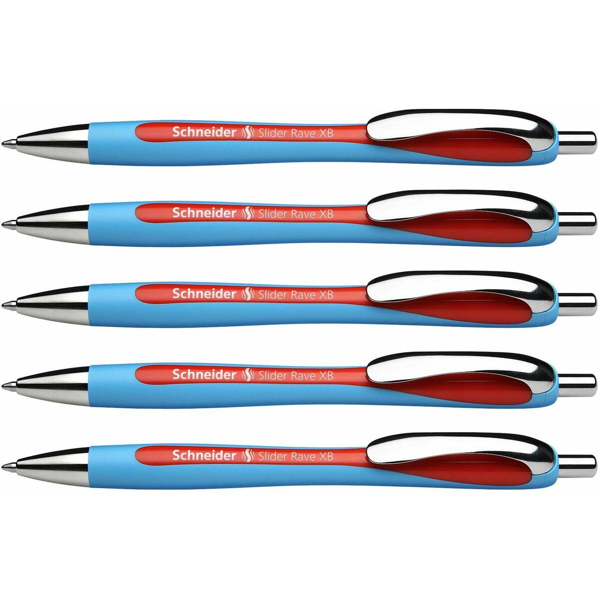 Bolígrafo Schneider Slider Rave XB Rojo (5 Piezas)