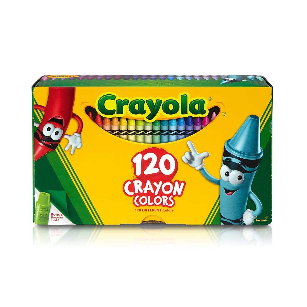 Ceras de colores Crayola Sacapuntas 120 Piezas 22,5 x 13,5 x 6,5 cm (Reacondicionado C)