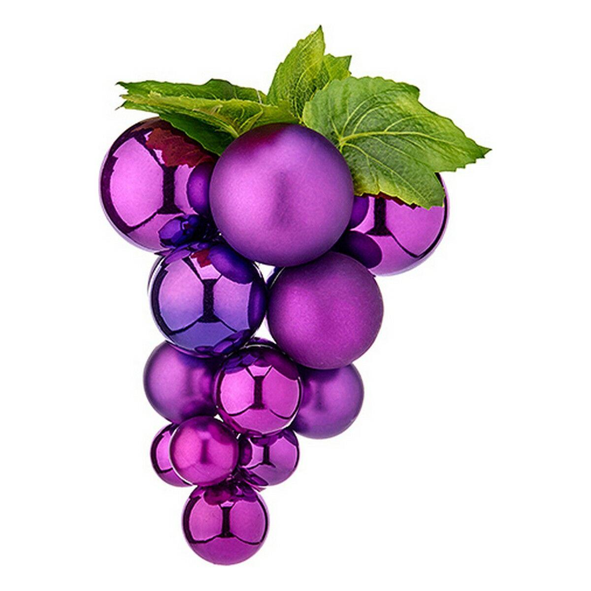 Bola de Navidad Krist+ 01853 Morado Plástico Uvas